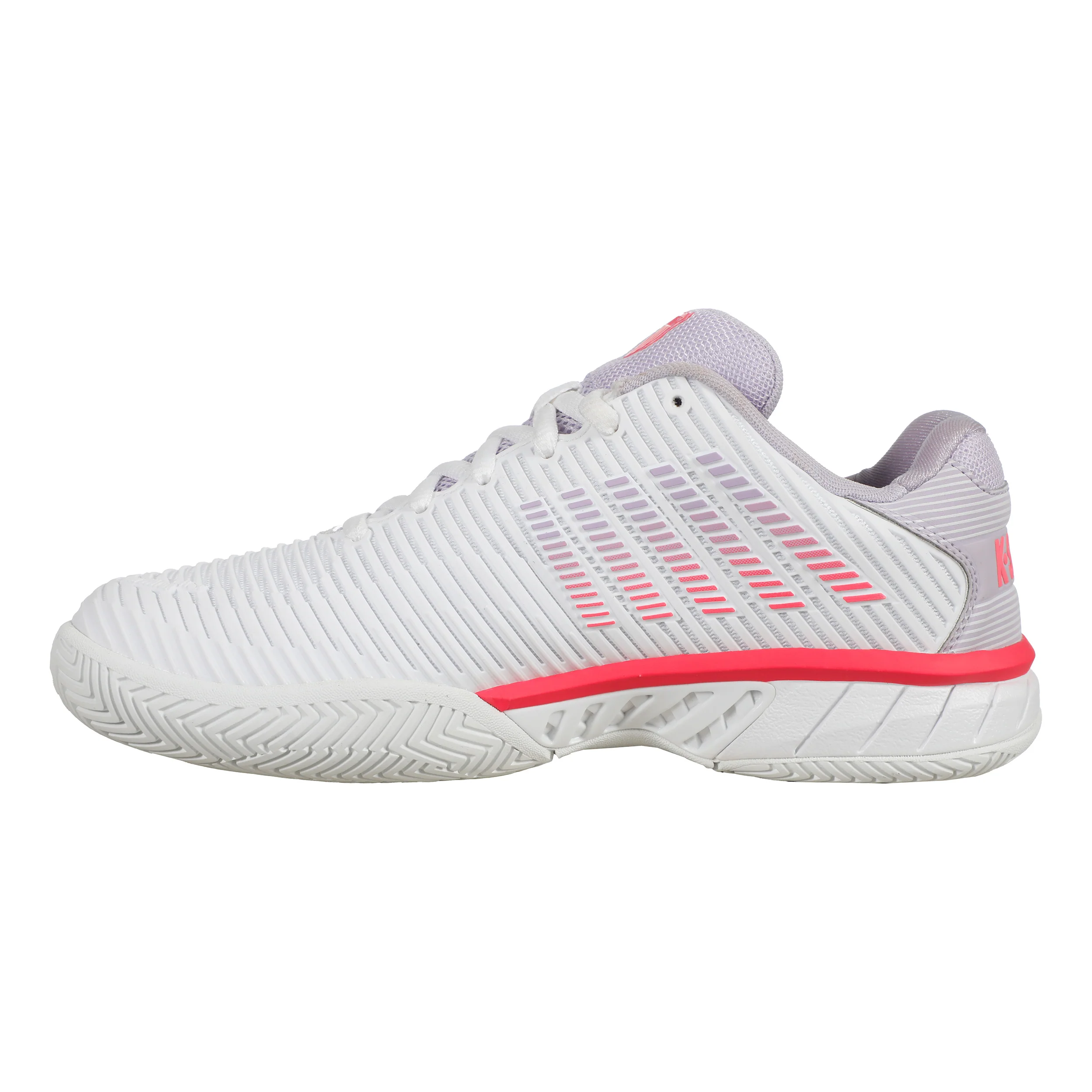 Hypercourt Express 2 Allroundsko Damer-Vit,Neonpink - Image 2