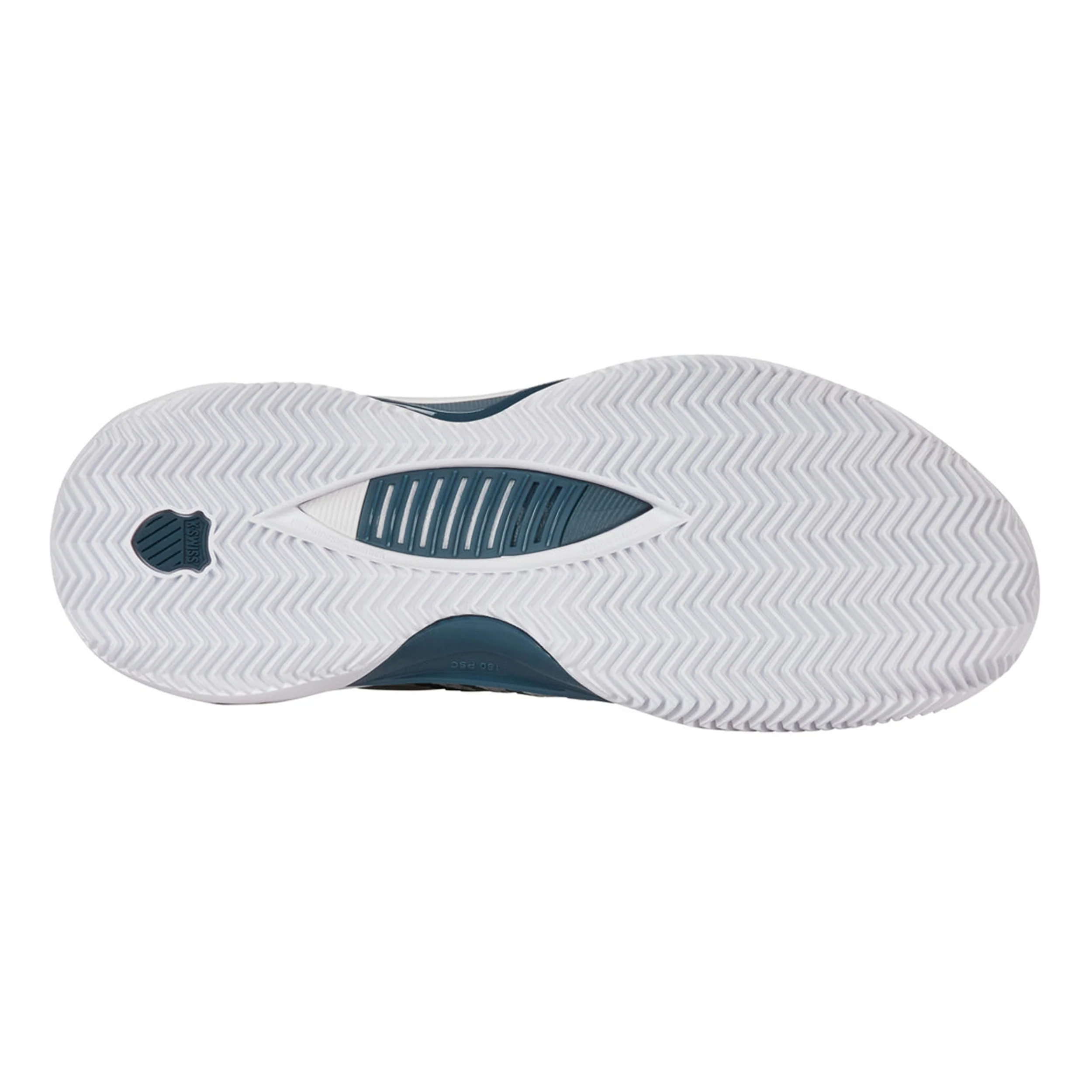 Hypercourt Supreme 2 Sko För Grus Herrar-Vit,Petrol - Image 4