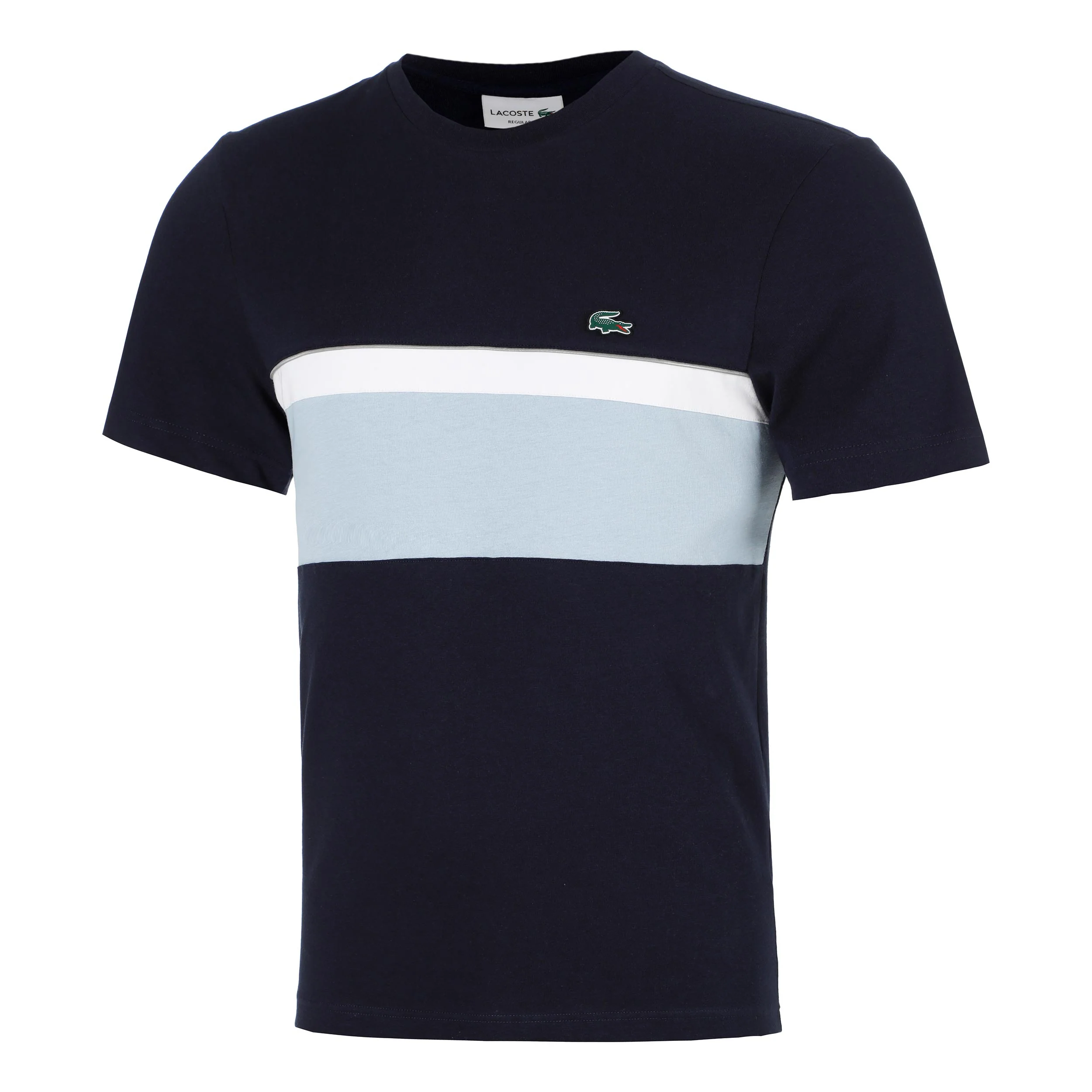 Colorblock T-shirt Herrar - mörkblå, vit
