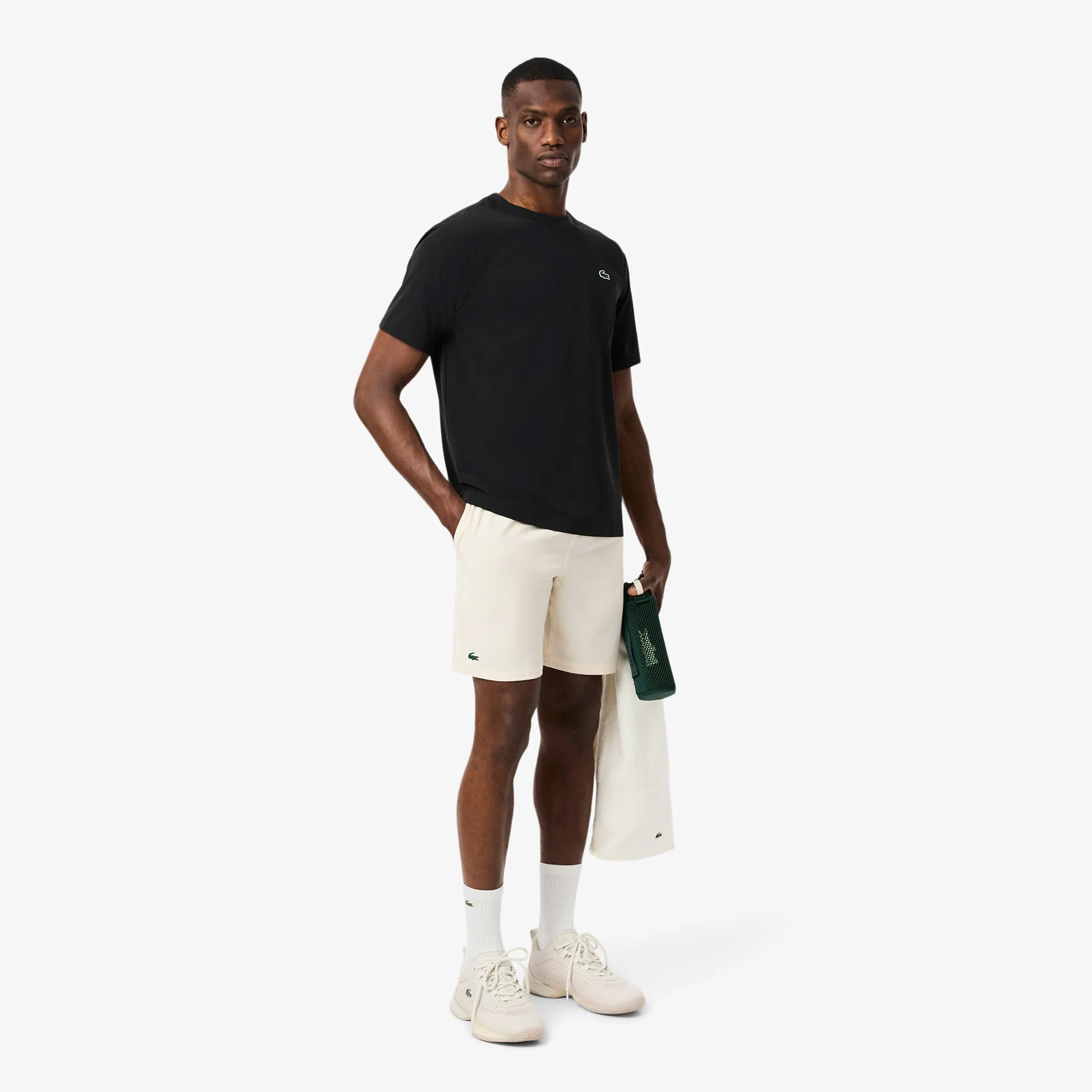 Djokovic Shorts Herrar - creme, mörkblå - Image 4