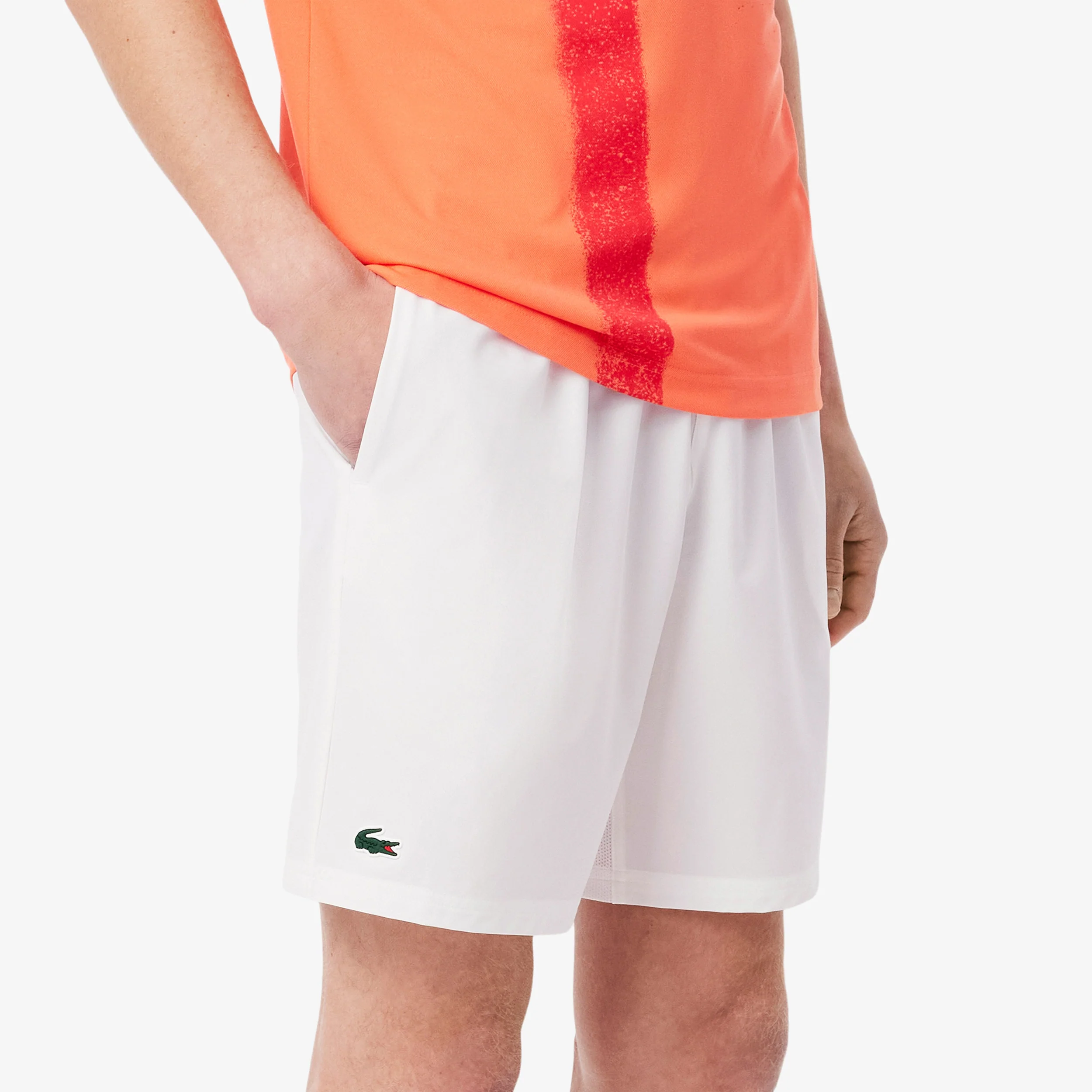 Djokovic Shorts Herrar - vit, orange - Image 7