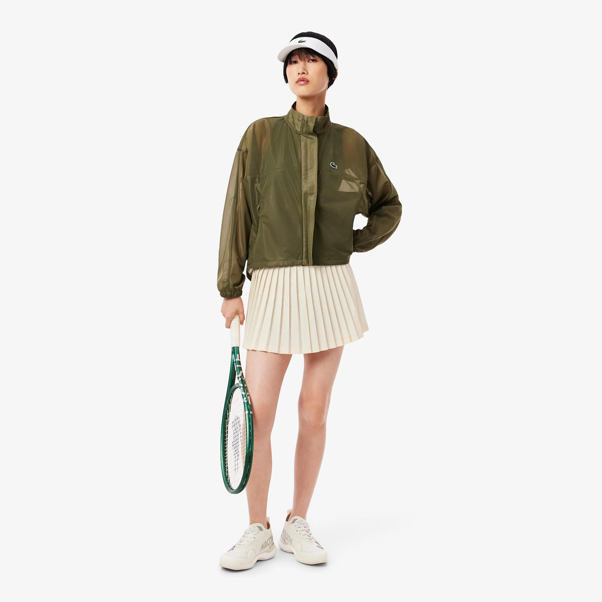 Kjol Damer - creme, oliv - Image 4
