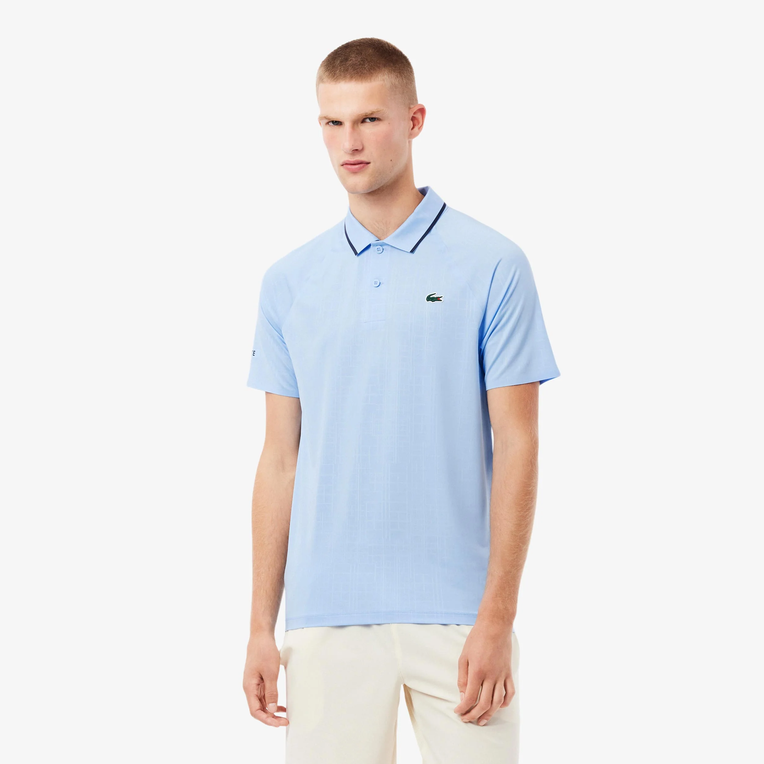 Novak Djokovic Polo Herrar-Ljusblå