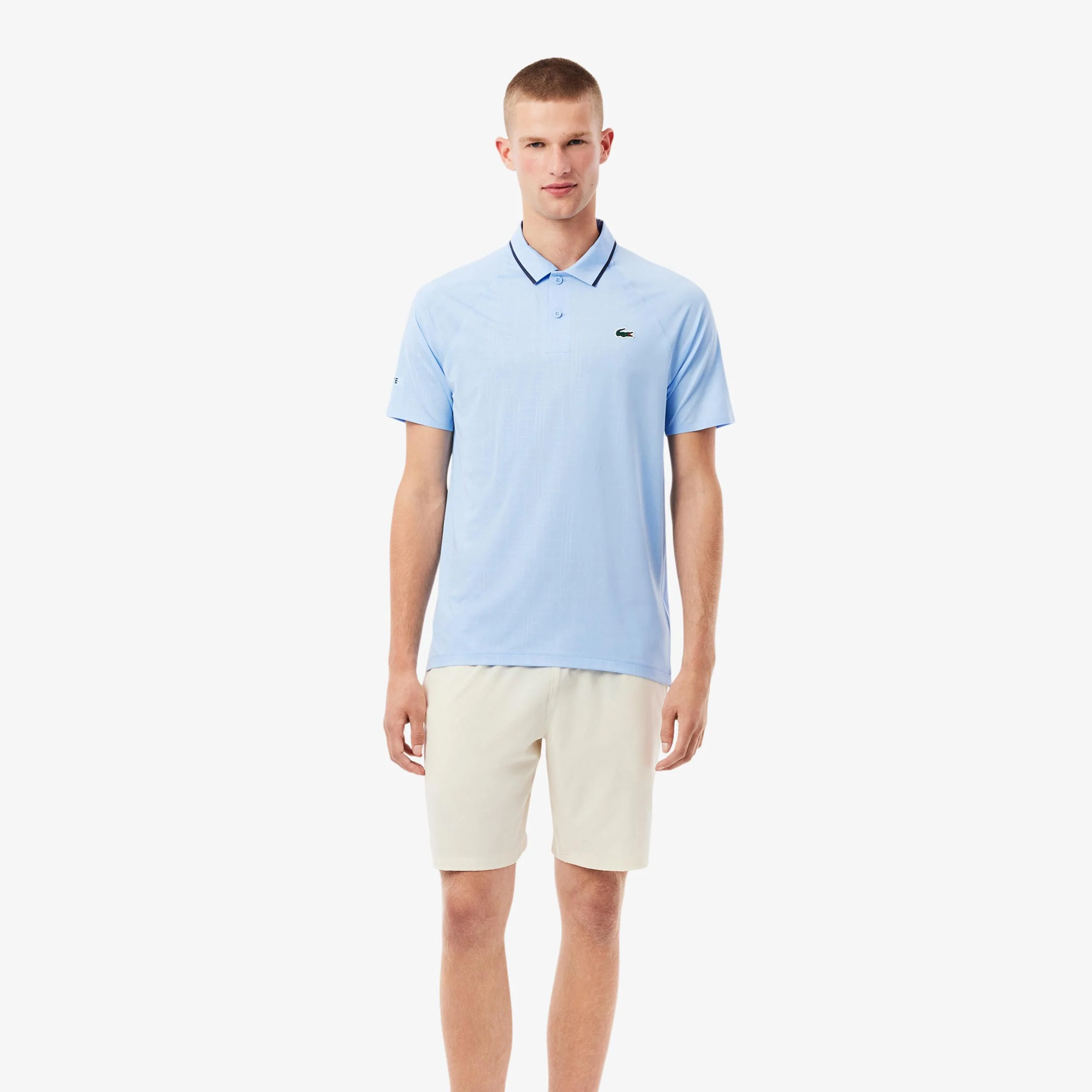 Novak Djokovic Polo Herrar-Ljusblå - Image 4