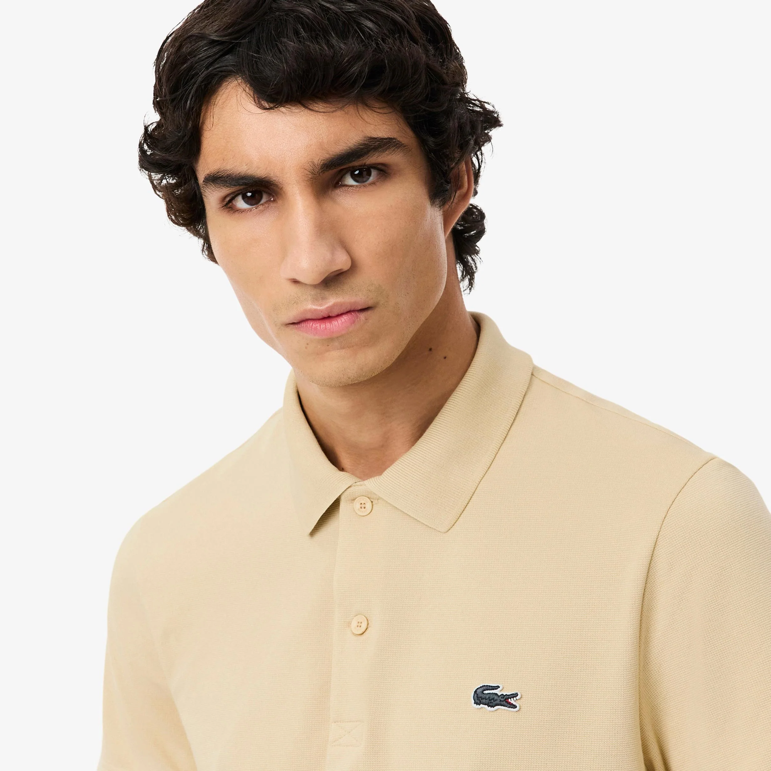 Polo Herrar - beige, vit - Image 4