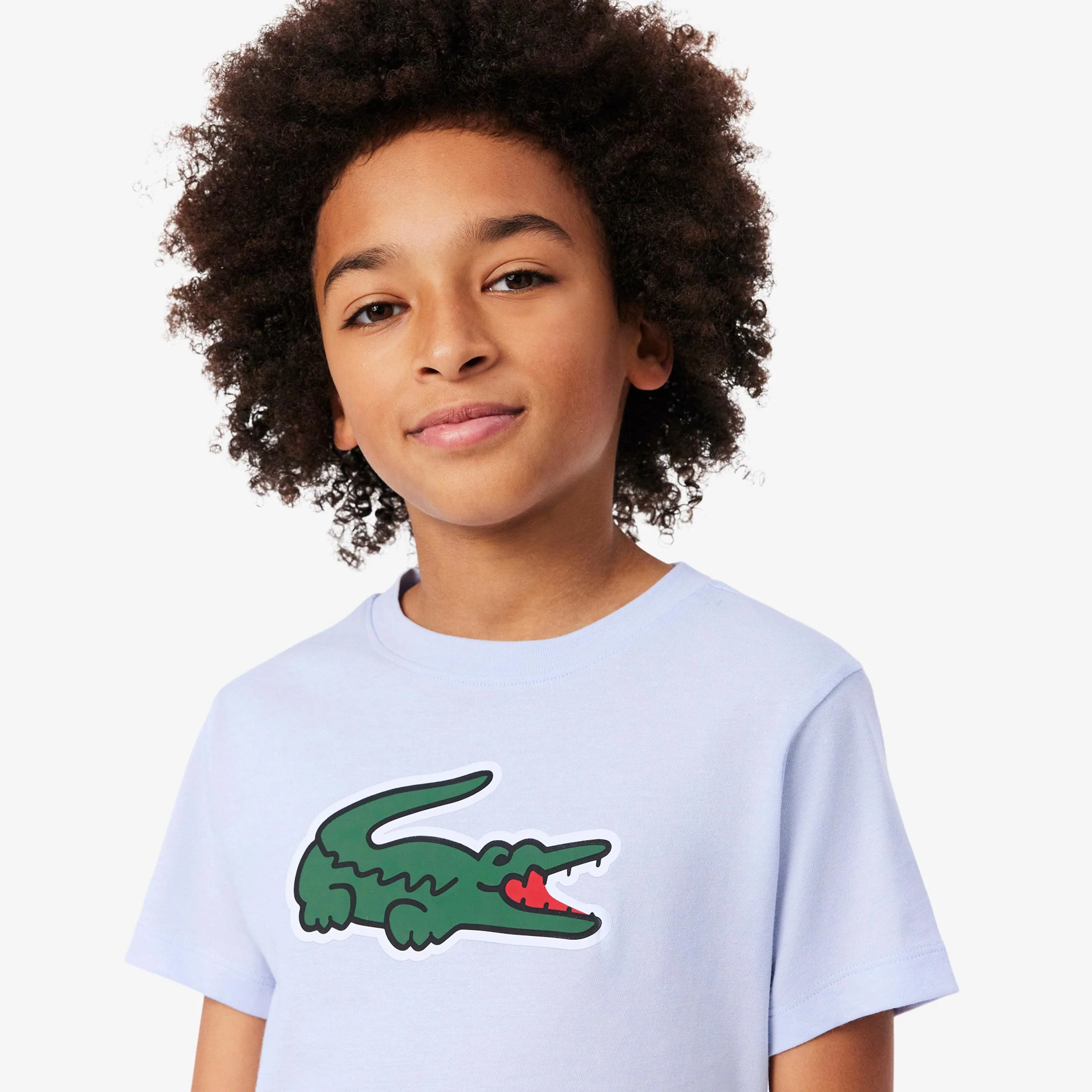 T-shirt Barn - ljusblå, grön - Image 3