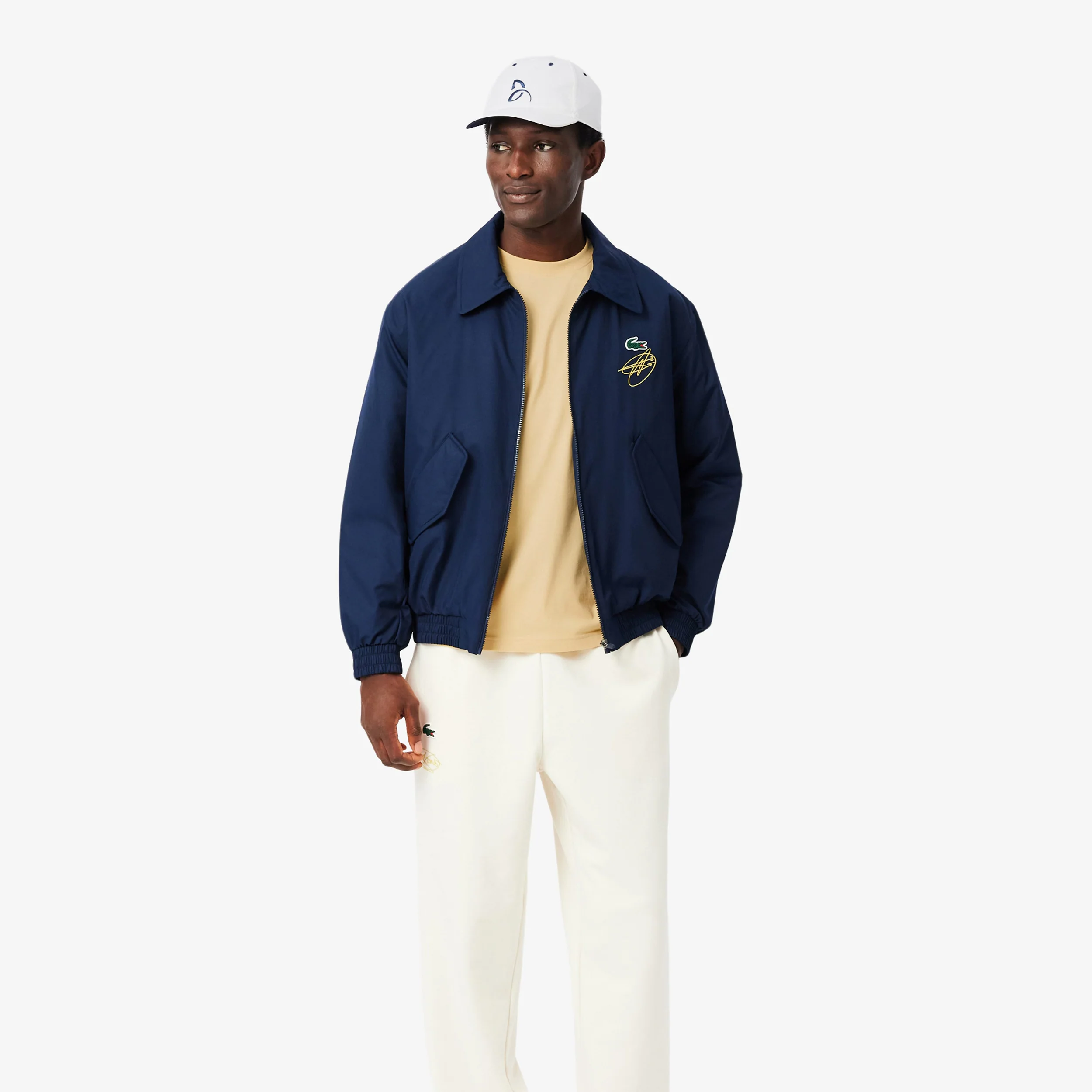 T-shirt & Cap Herrar - beige, vit - Image 4