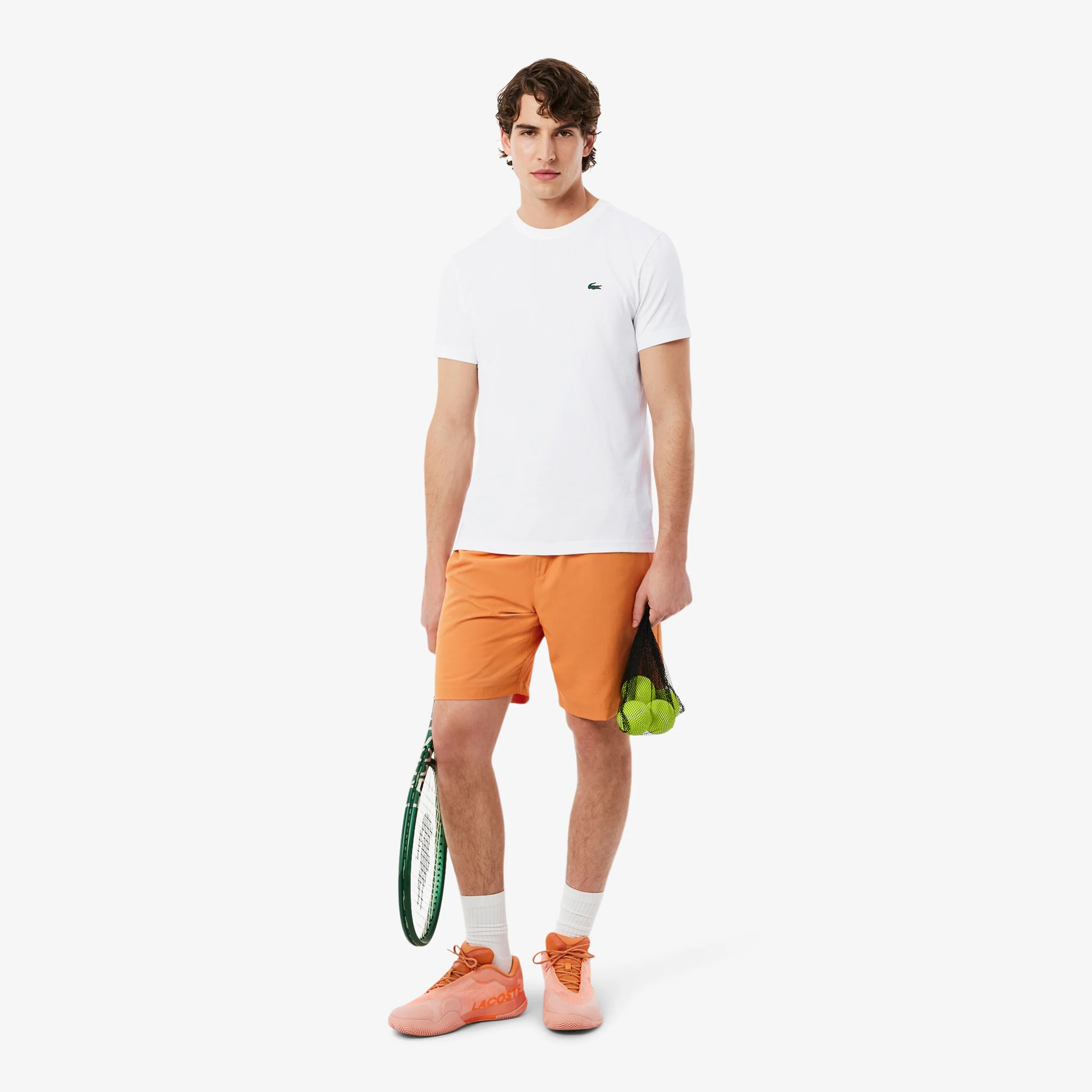 T-shirt Herrar - vit, orange - Image 4