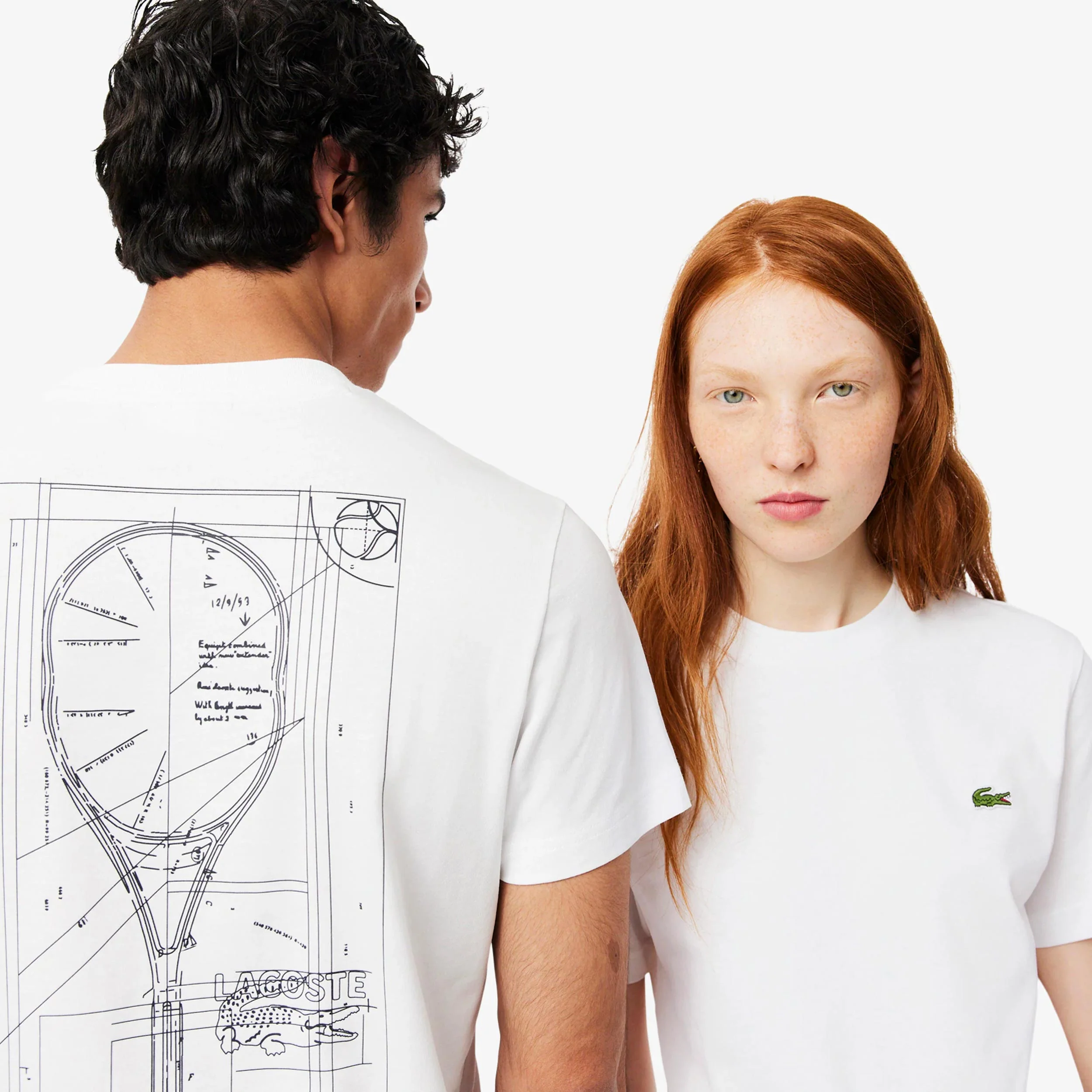 T-Shirt T-shirt Herrar-vit - Image 3
