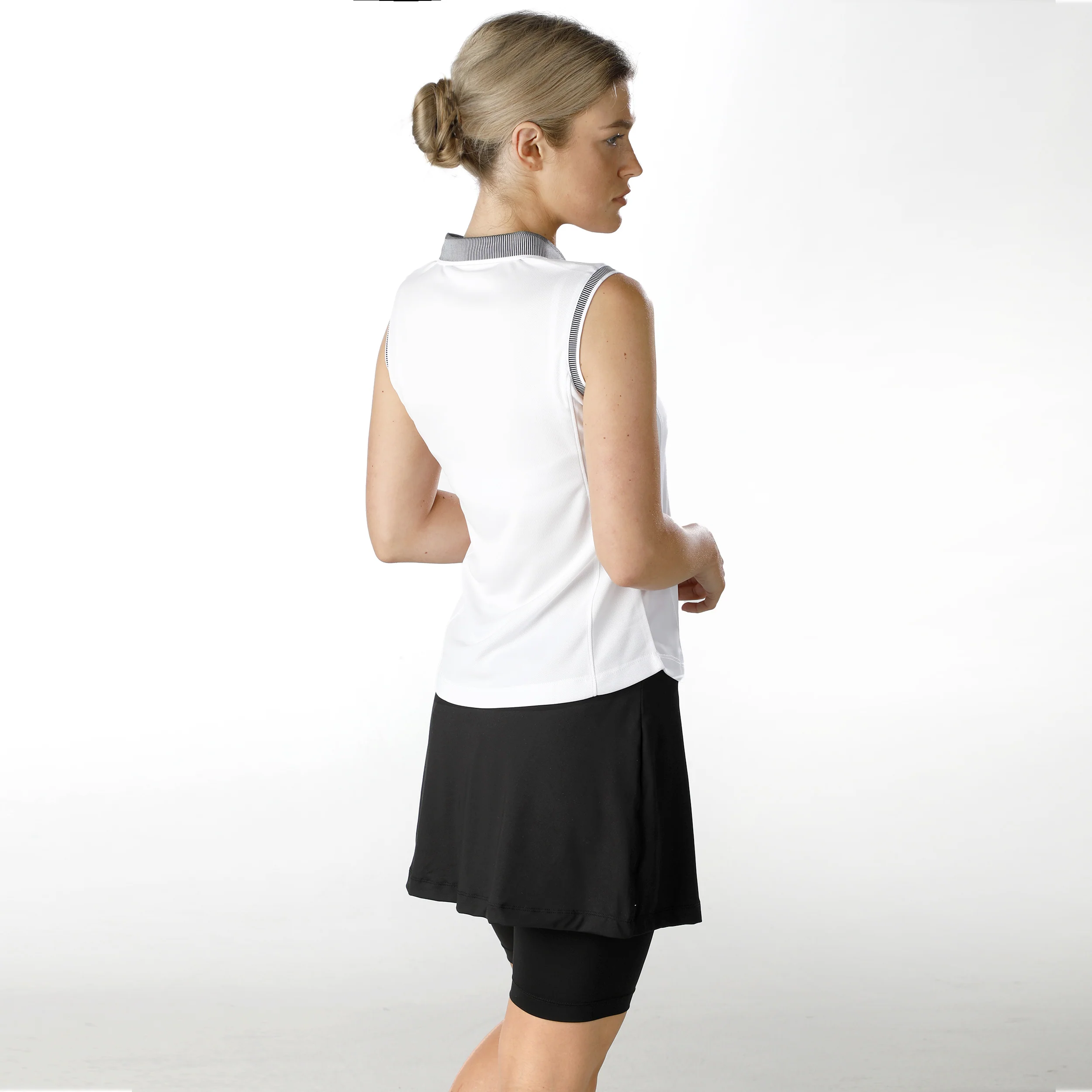 American Alva Polo Damer - vit, grå - Image 3