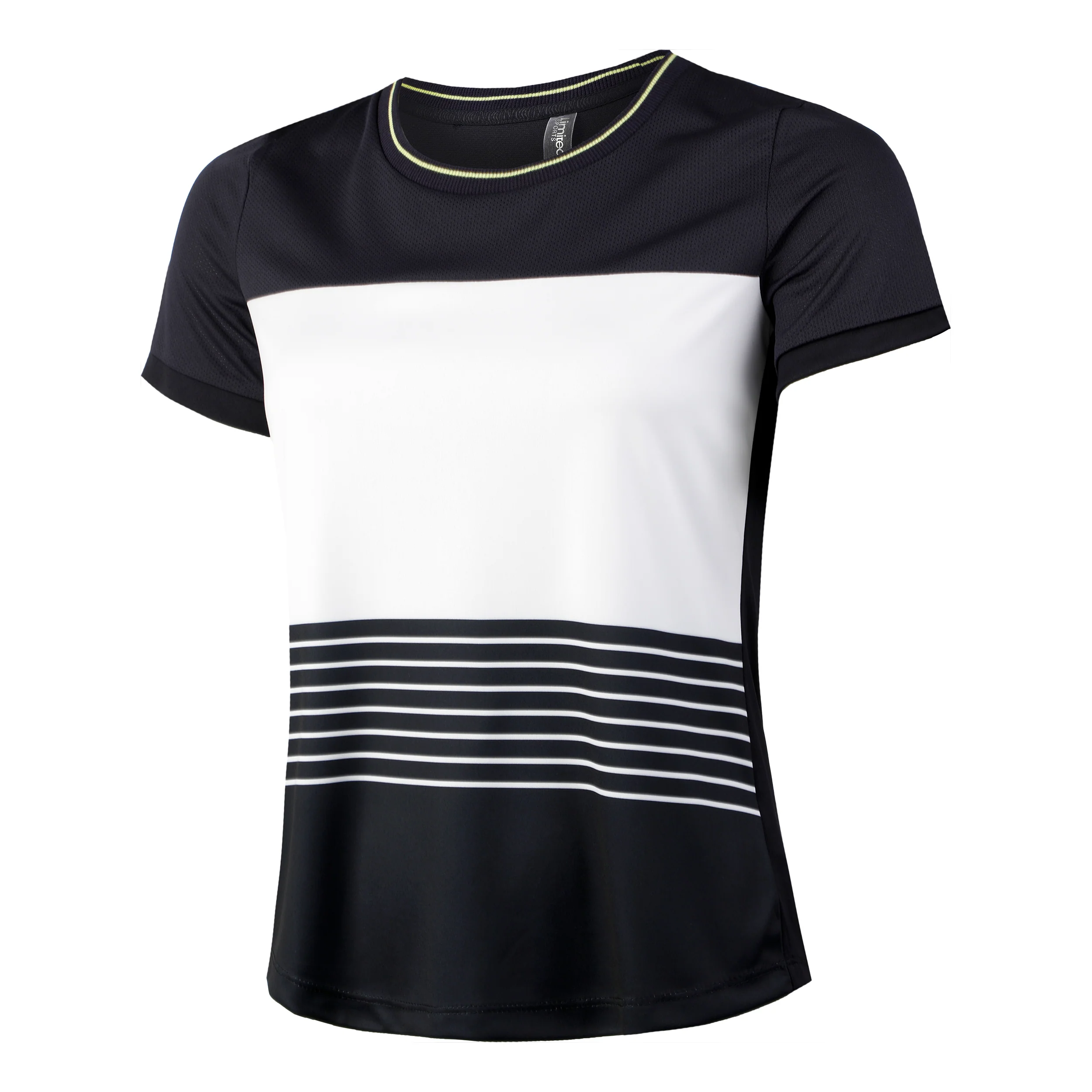 Stripes T-shirt Damer - blå, vit