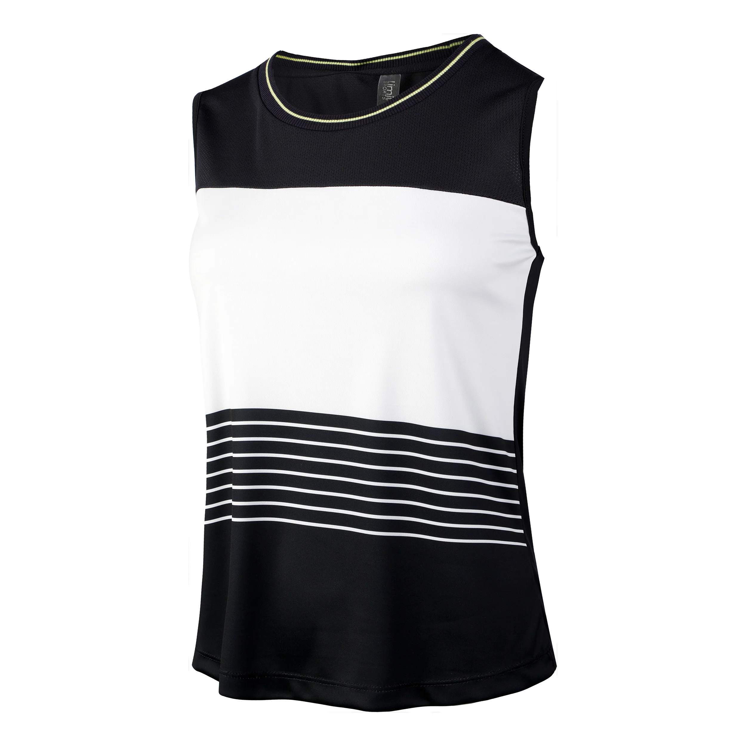 Stripes too T-shirt Damer - vit, blå
