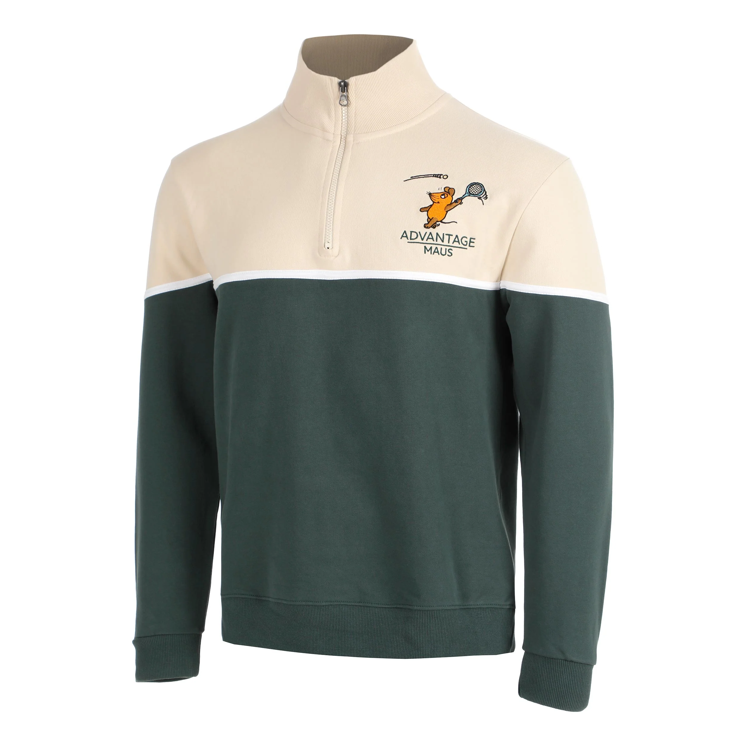 Maus Tennis Tröja Unisex - creme, grön