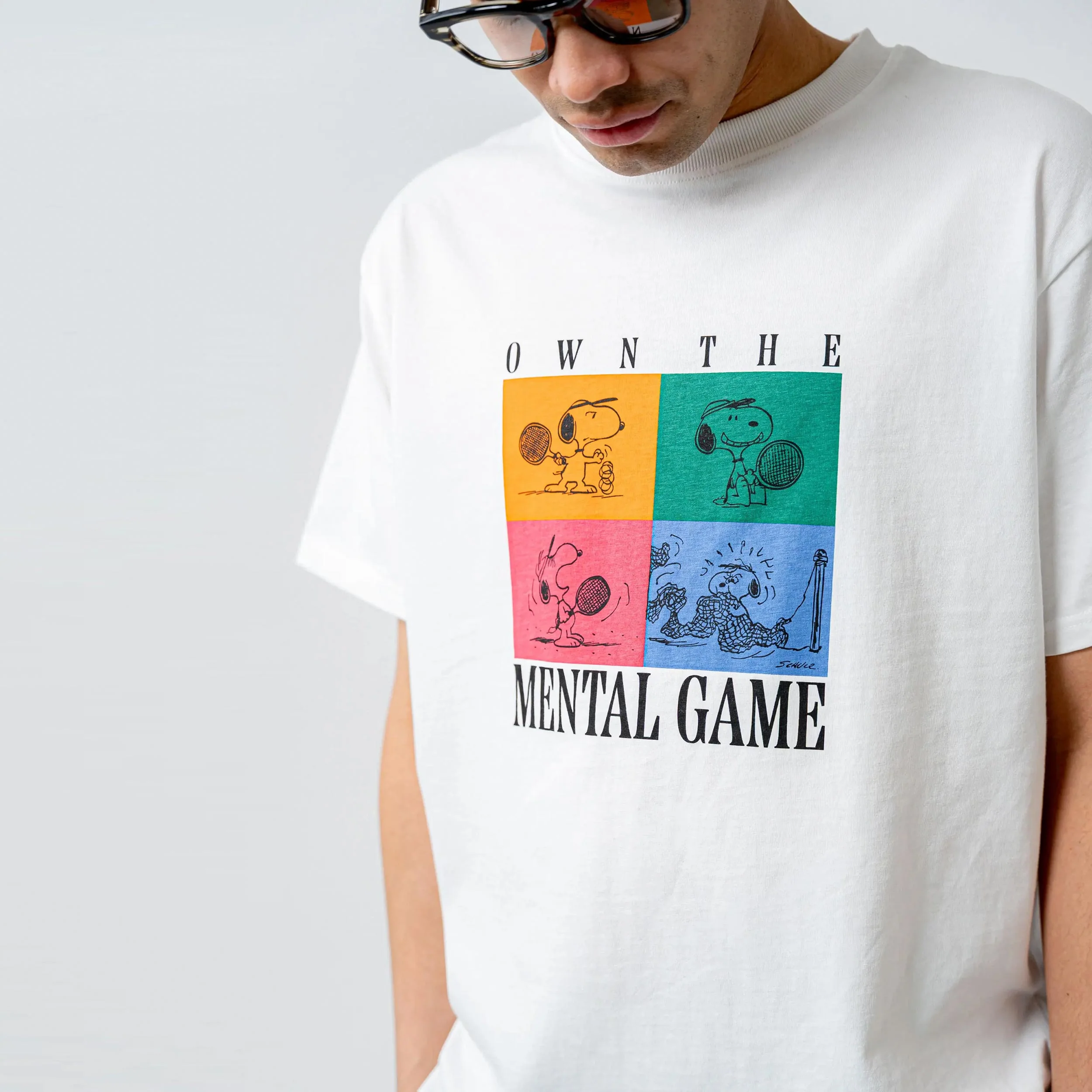 Snoopy Mental Game – '89 Band T-shirt Unisex - vit - Image 3