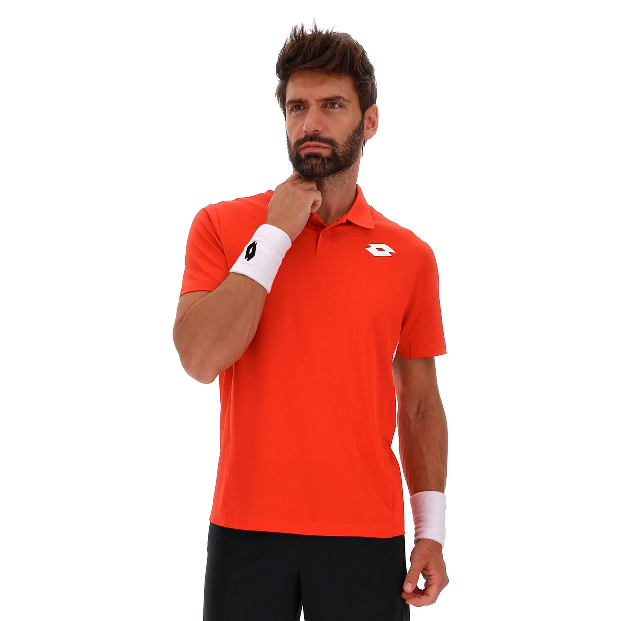 Squadra IV Polo Herrar - röd, vit