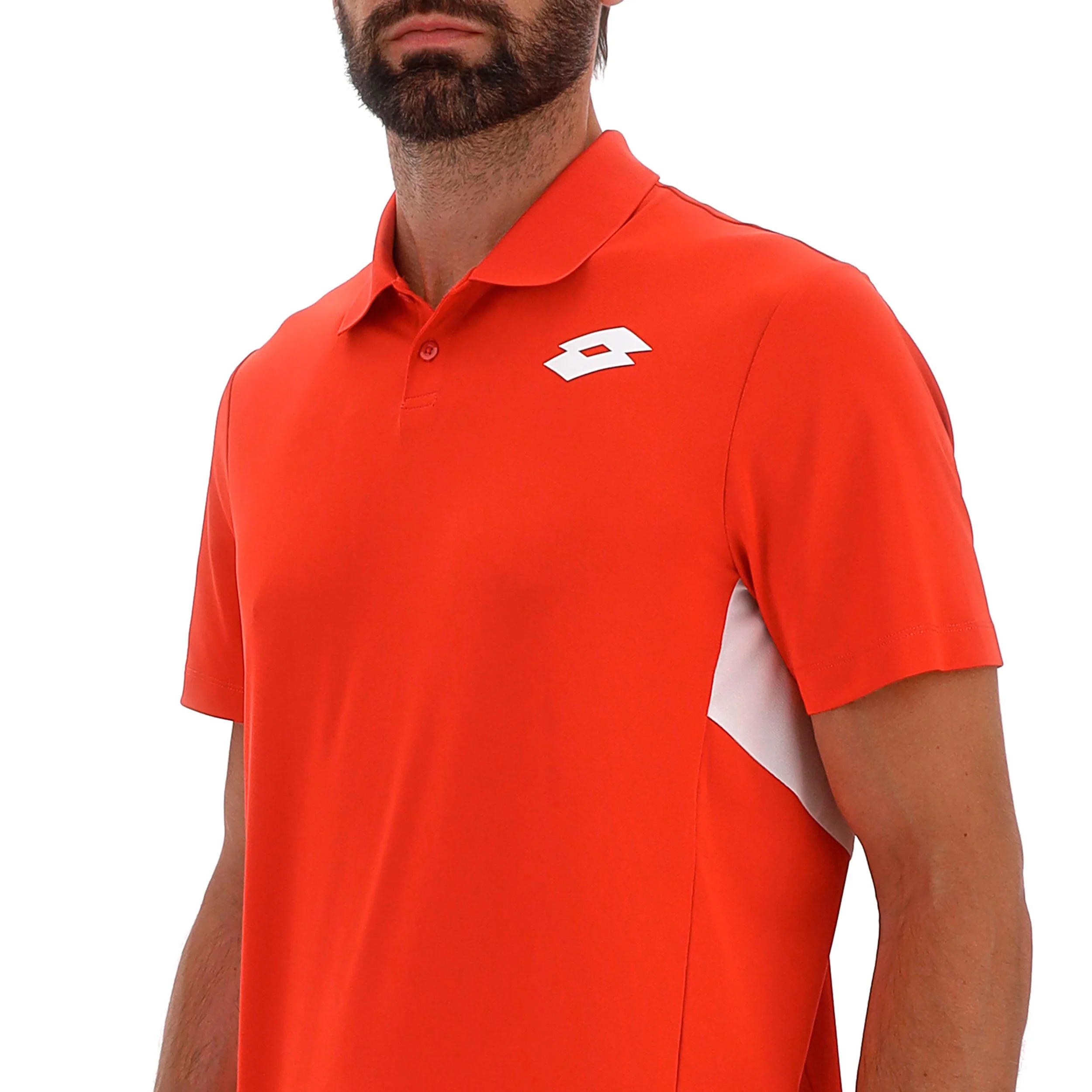 Squadra IV Polo Herrar - röd, vit - Image 3