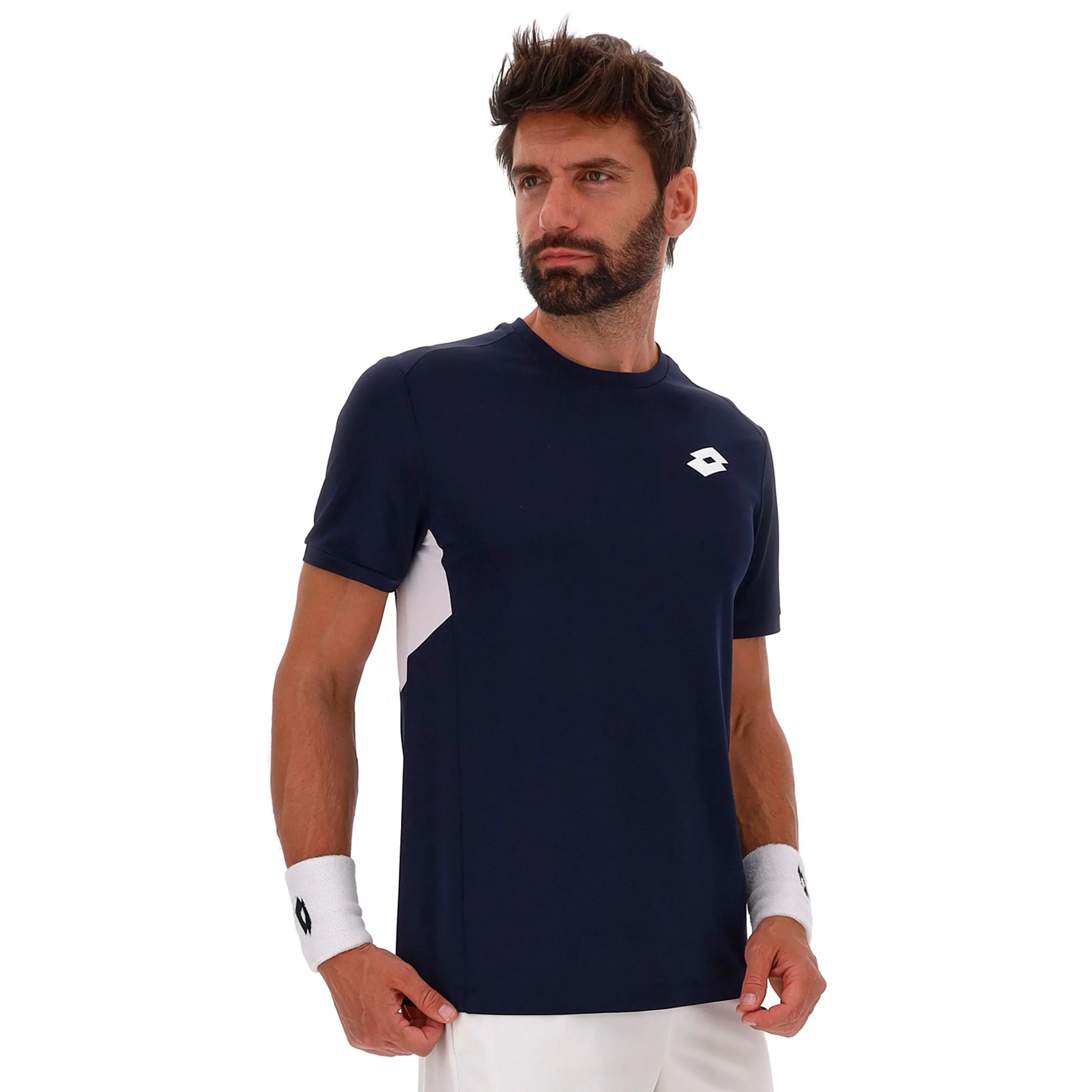 Squadra IV T-shirt Herrar - mörkblå, vit