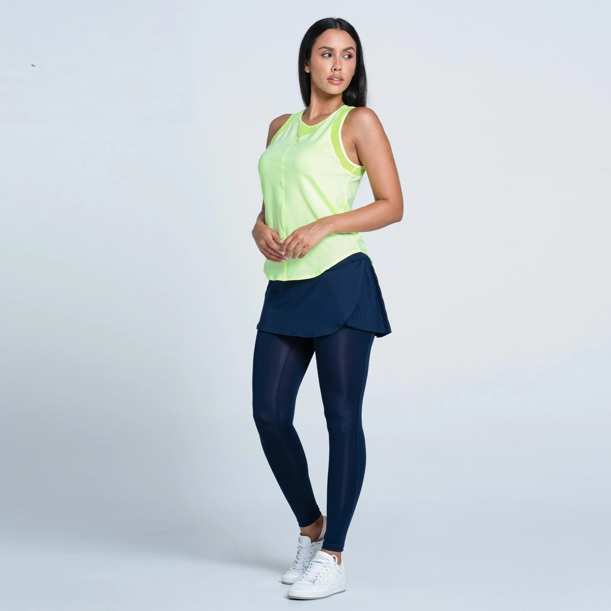 Chill Out Linne Damer - lime - Image 3