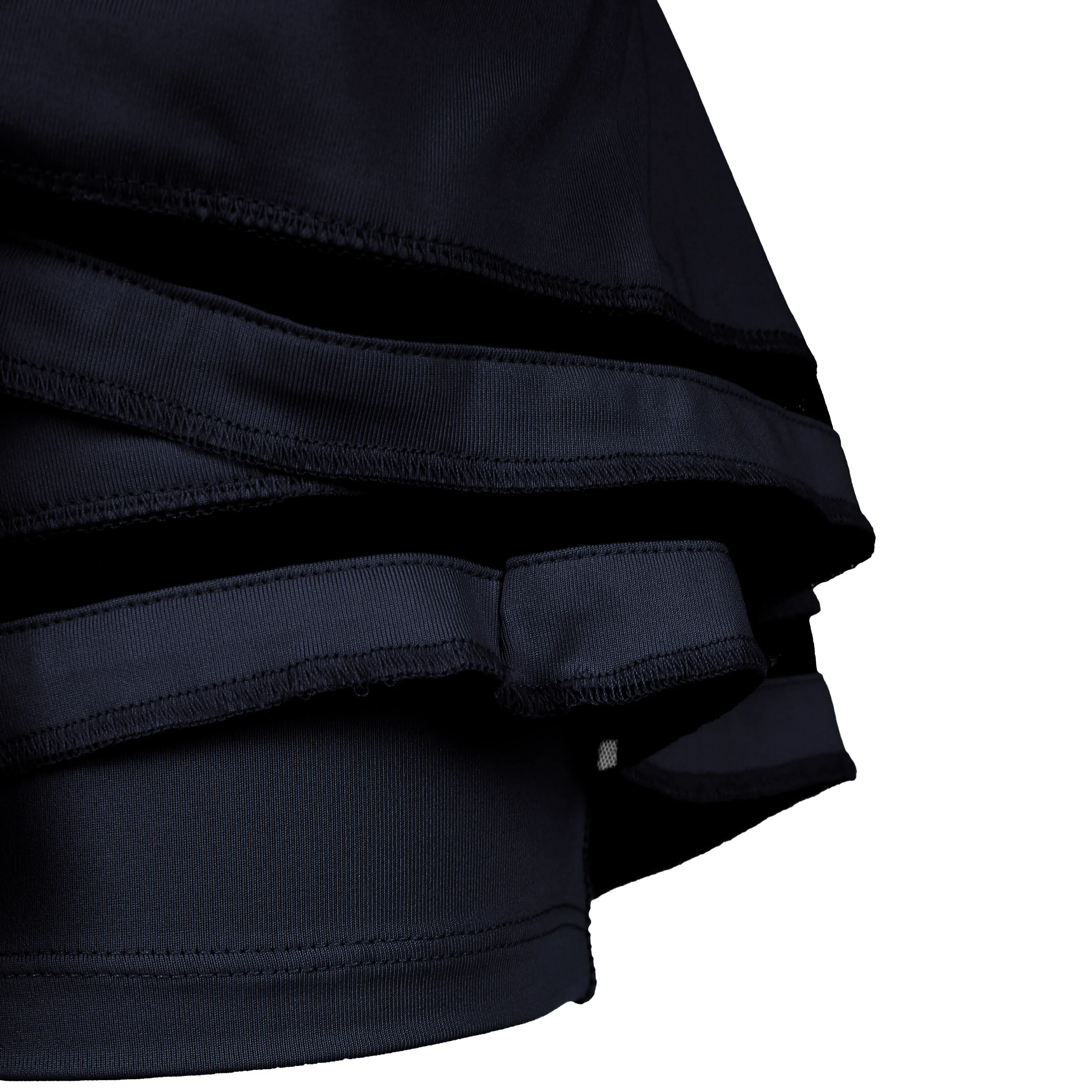 Long Pleat Tier Kjol Damer-Svart,Blå - Image 3