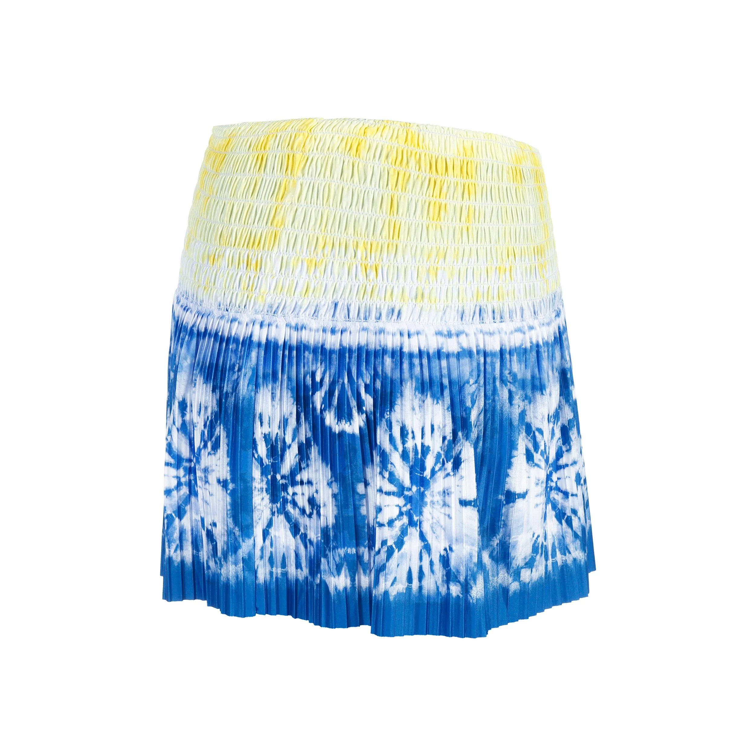Shibori Wave 14in Kjol Damer-Blå,Flerfärgad - Image 2