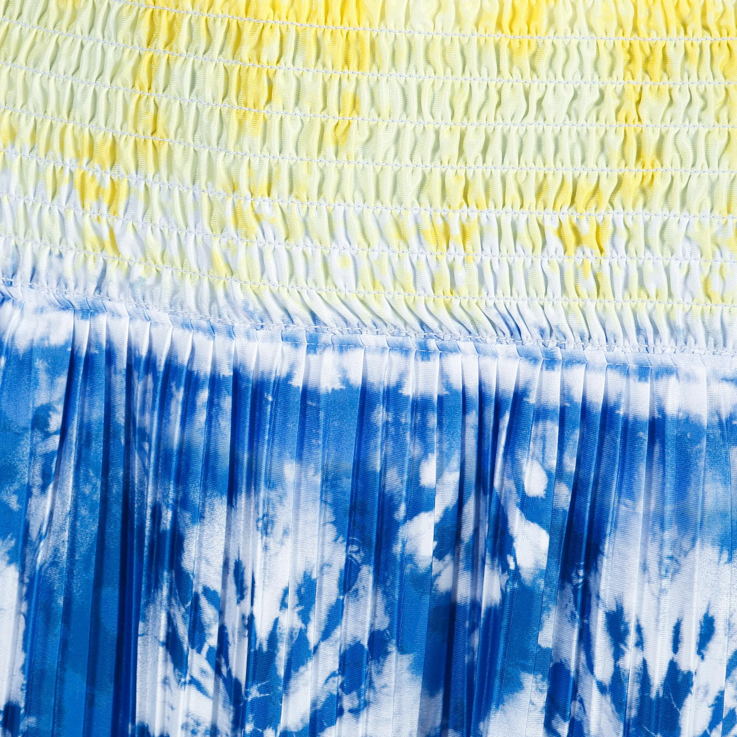 Shibori Wave 14in Kjol Damer-Blå,Flerfärgad - Image 3