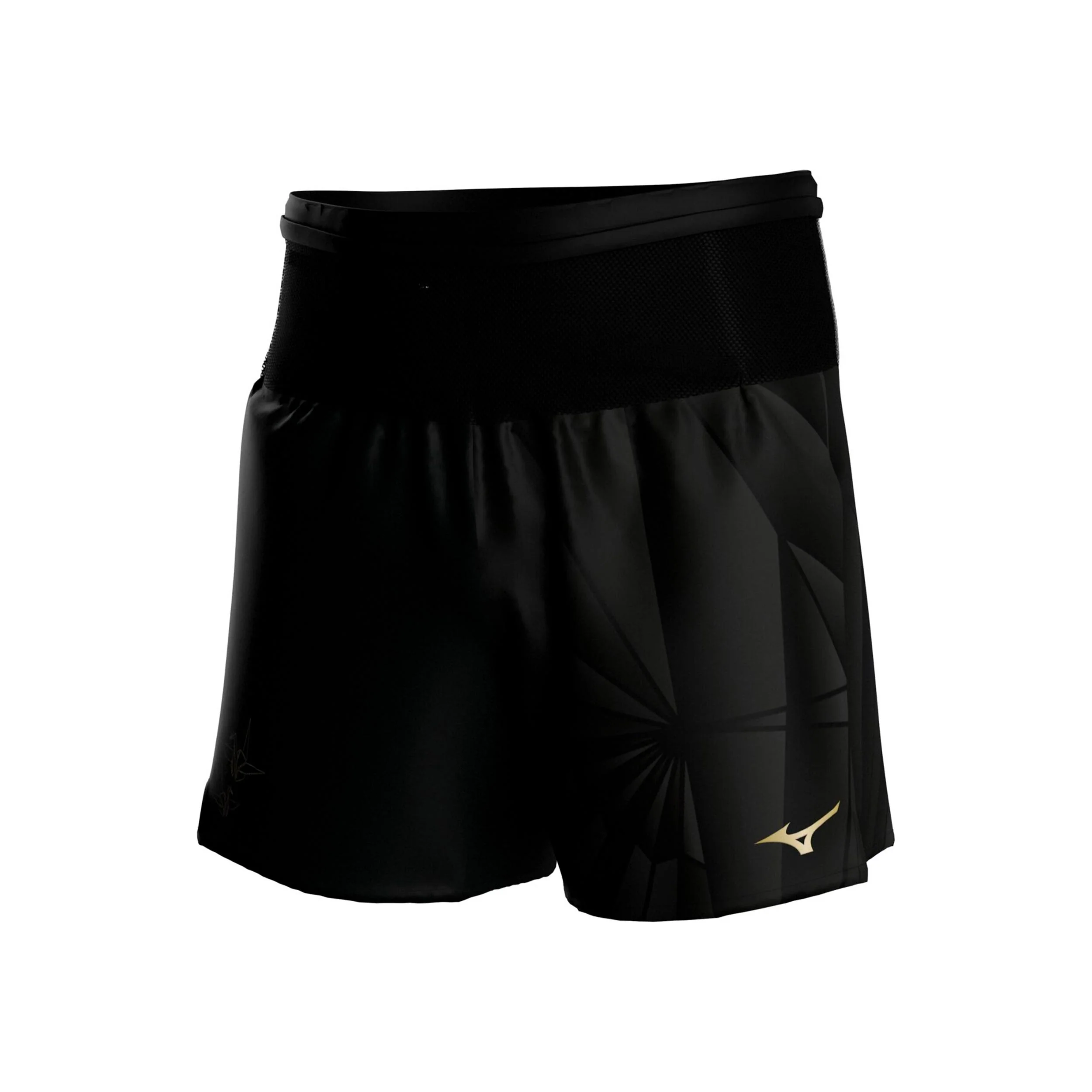 Active Graphic Multi Pocket 7in Löparshorts Herrar - svart, guld