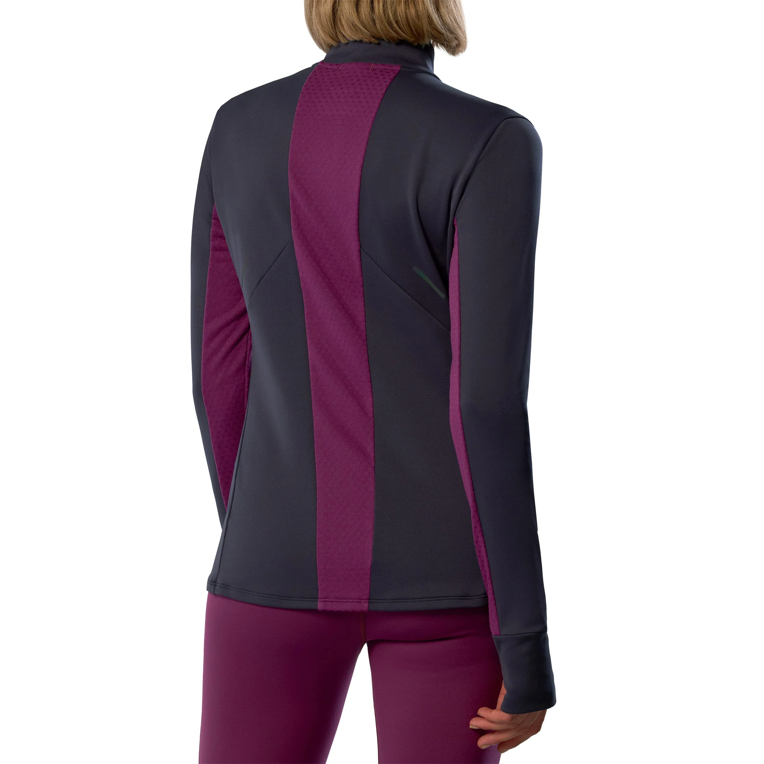 Active Warmalite Half Zip Löpartröja Damer-Blå - Image 7