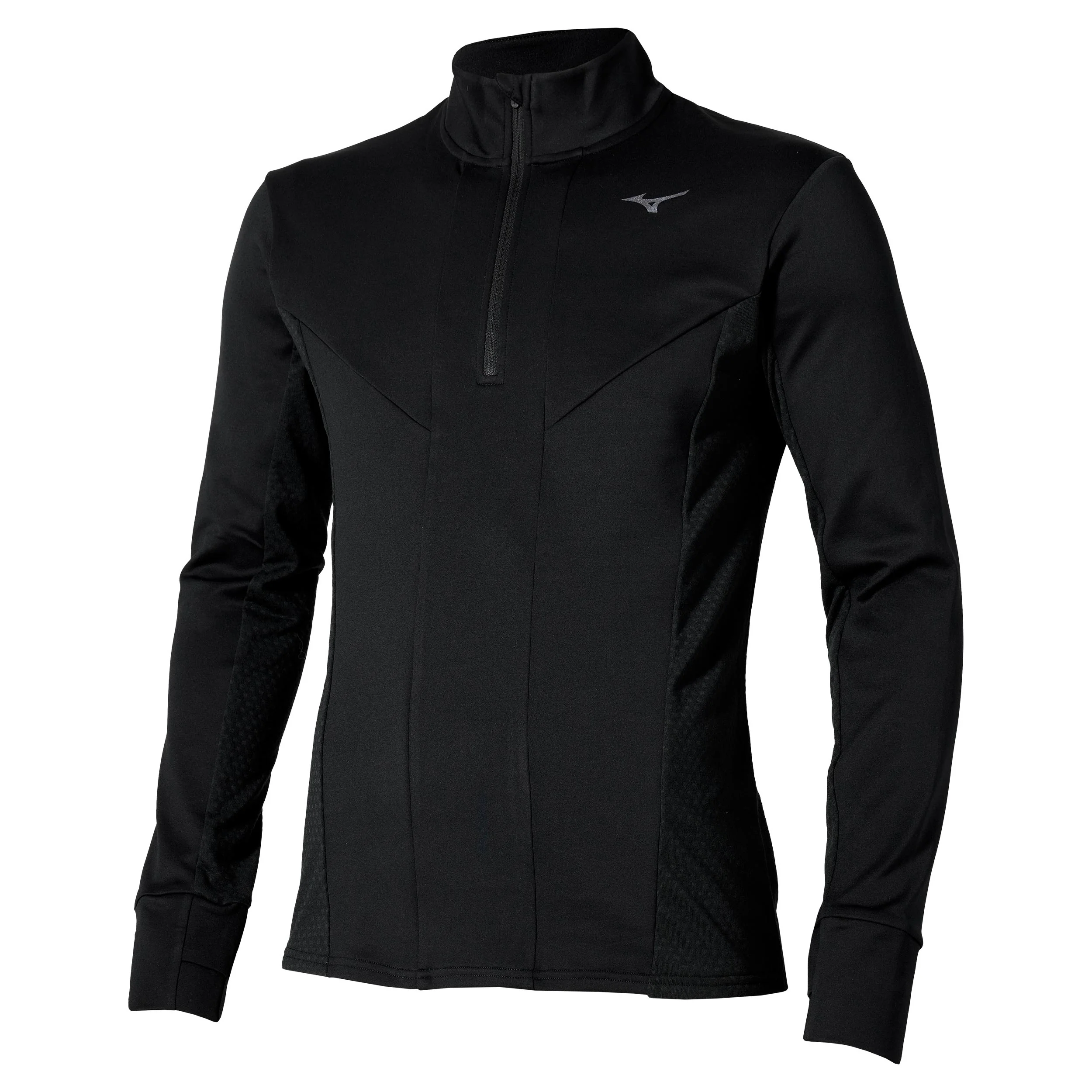 Active Warmalite Half Zip Löpartröja Herrar-Svart