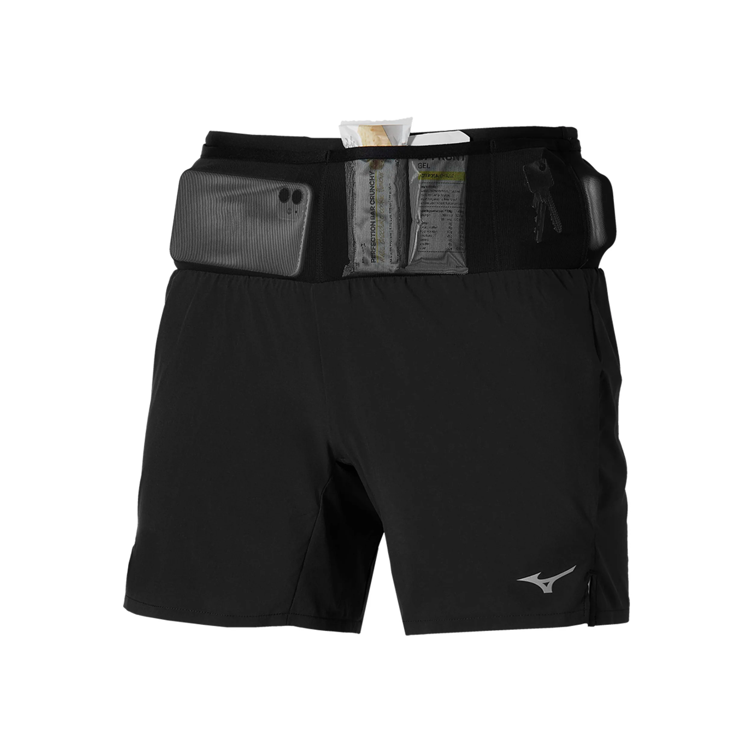 Multi Pocket Löparshorts Herrar - svart, - Image 3