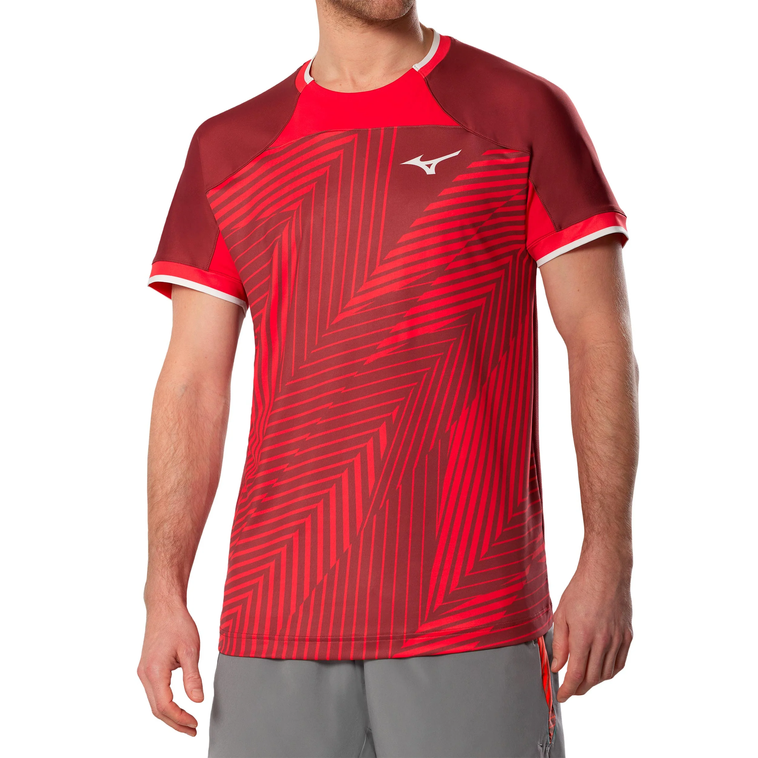 T-shirt Herrar-mörkröd, röd - Image 3