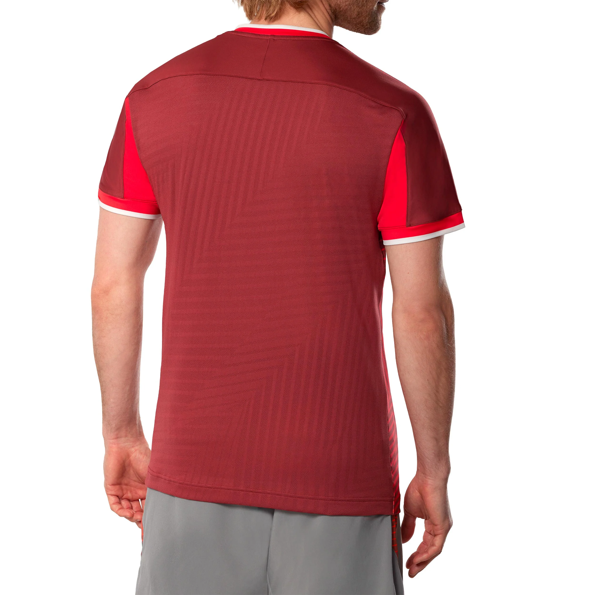 T-shirt Herrar-mörkröd, röd - Image 4