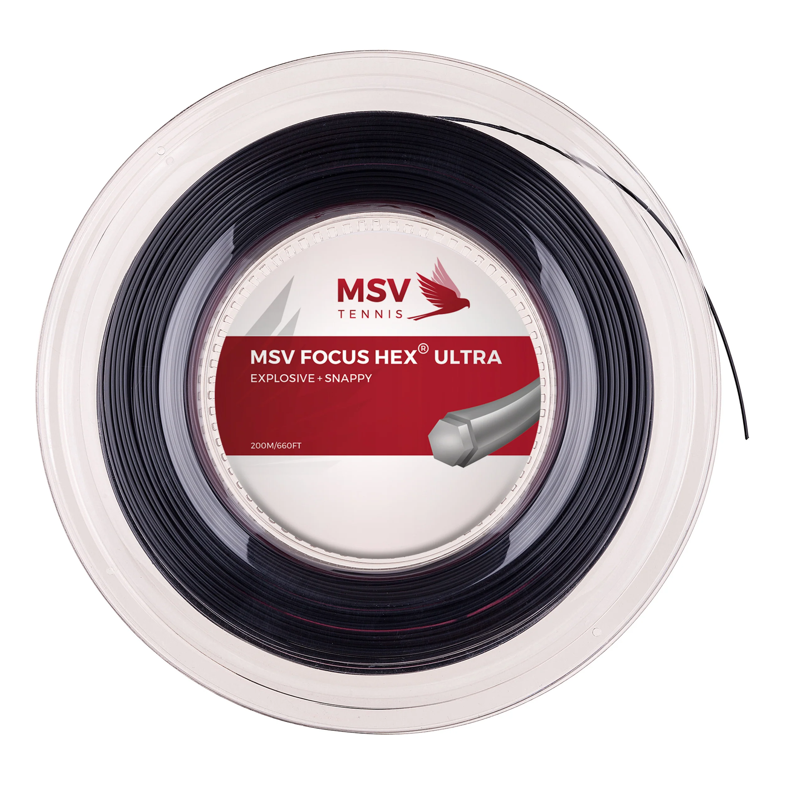 Focus-HEX Ultra Strängrulle 200m-Svart
