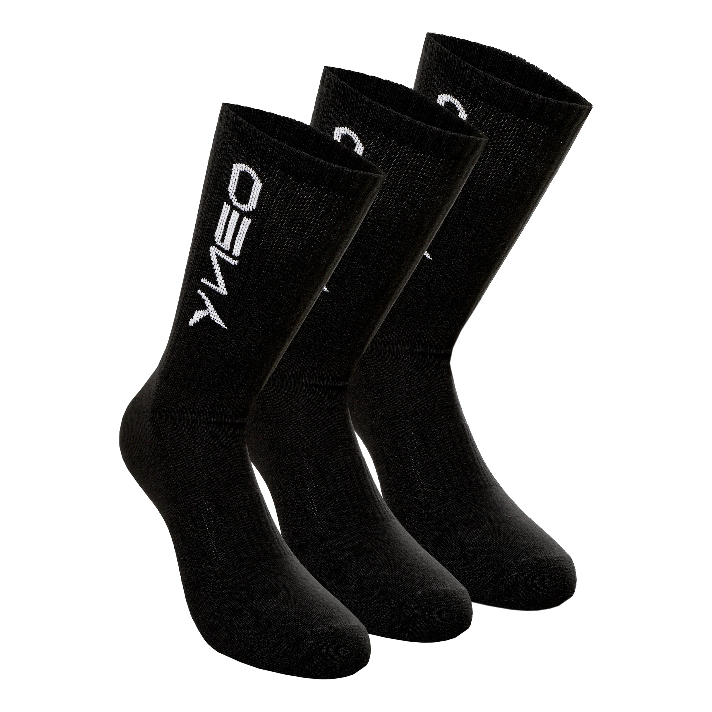 Long Sportstrumpor 3-pack-Svart
