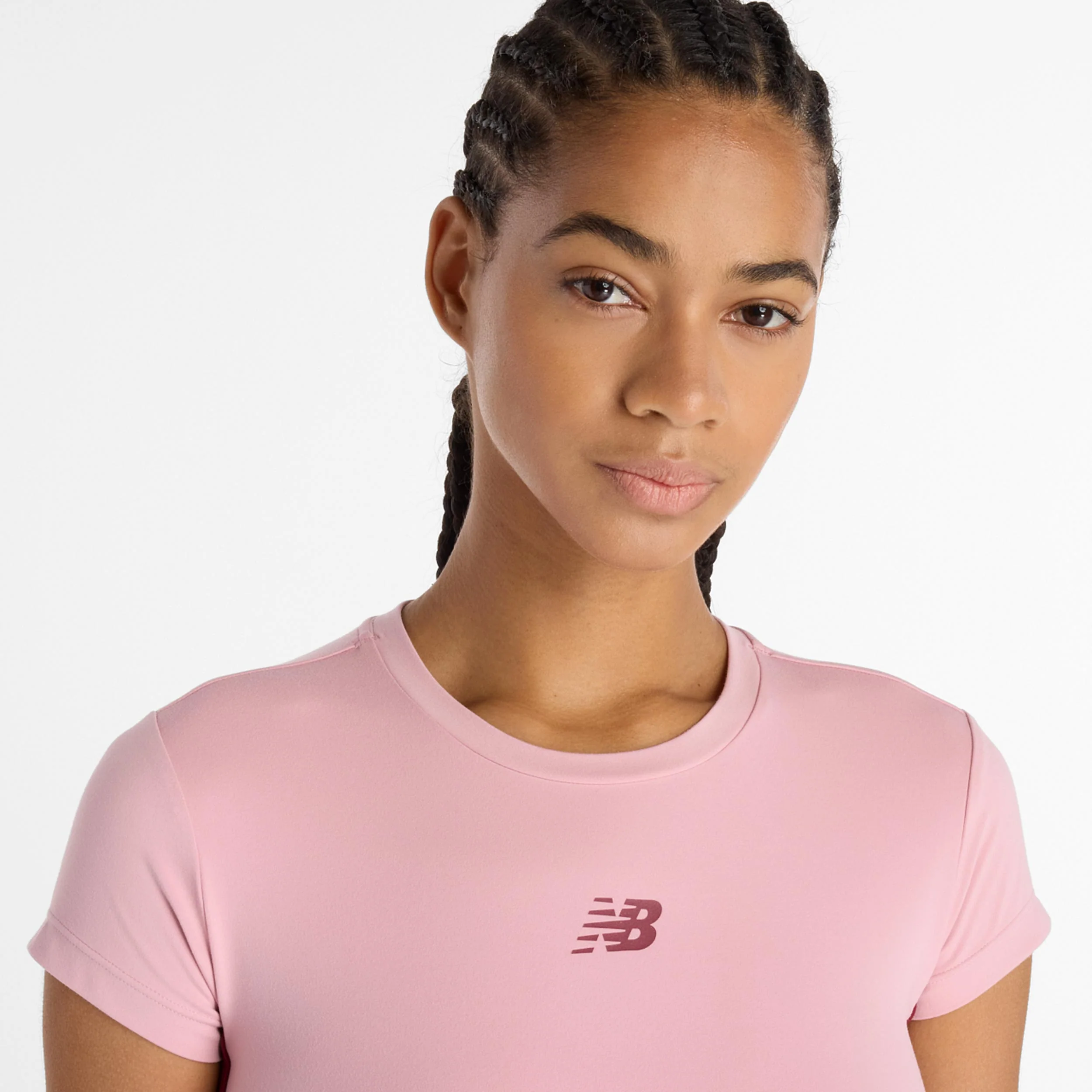 Harmony Fitted T-shirt Damer-Pink - Image 4