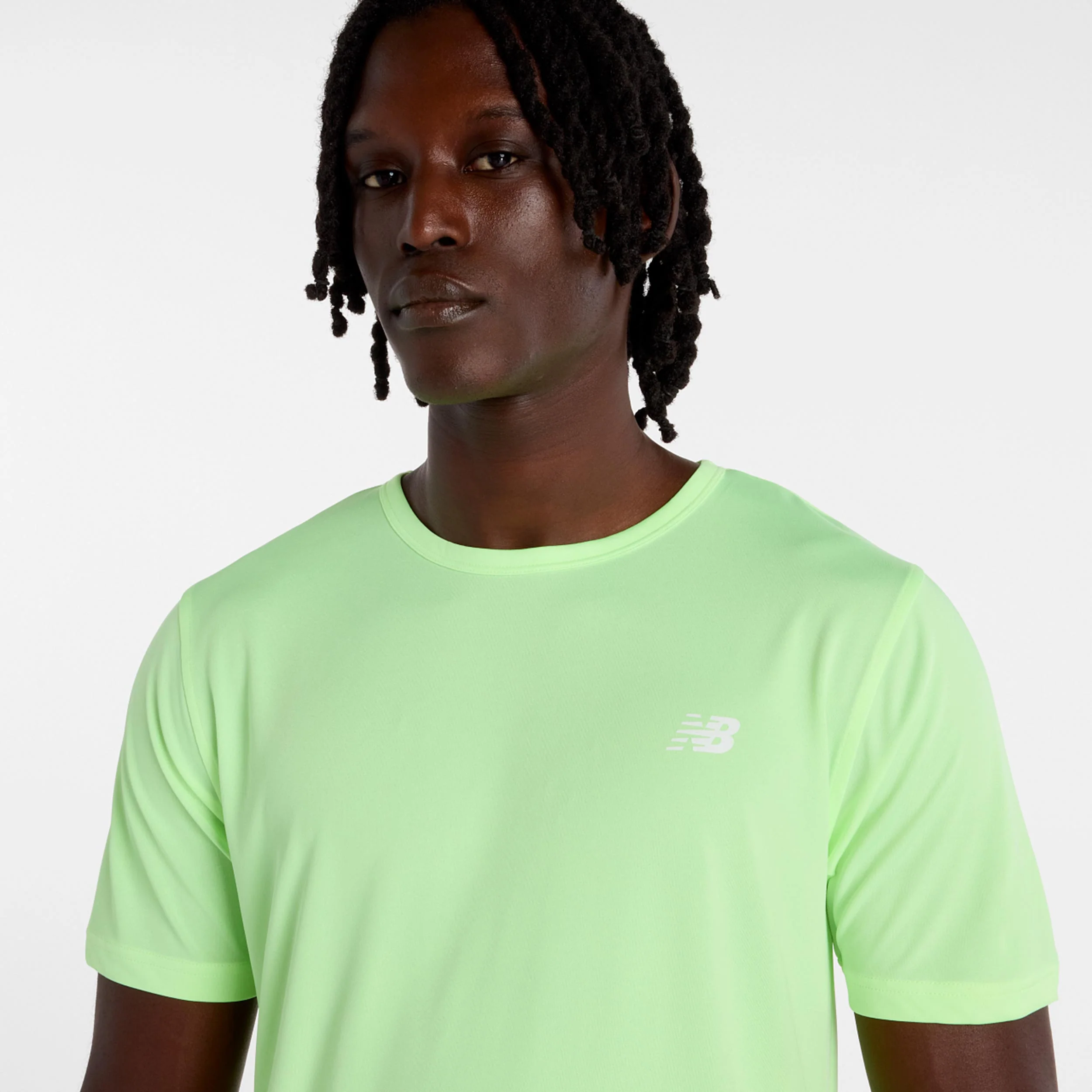 Sport Essentials Utility T-shirt Herrar-lime, vit - Image 4