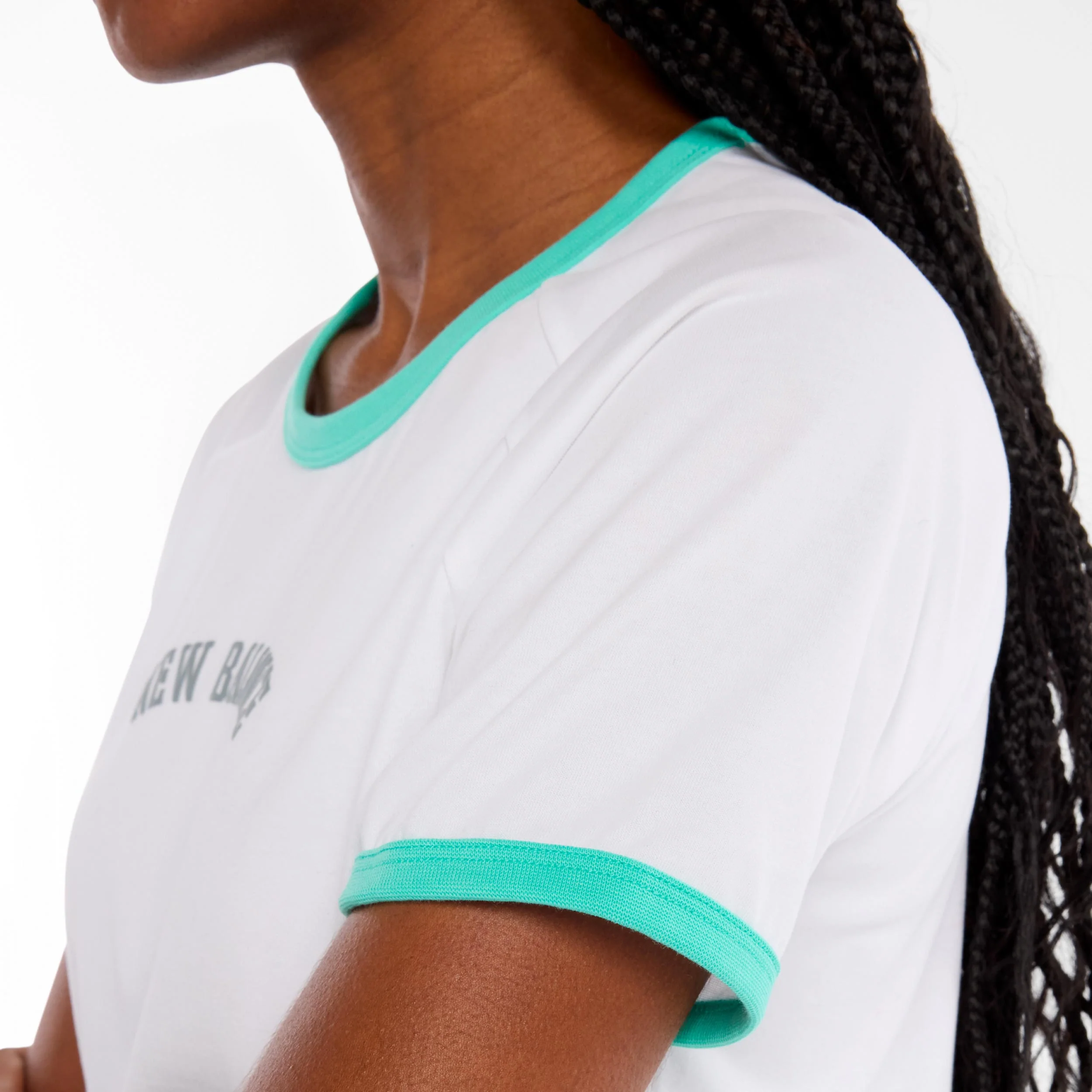 Tennis Practice T-shirt Damer-vit, grön - Image 5
