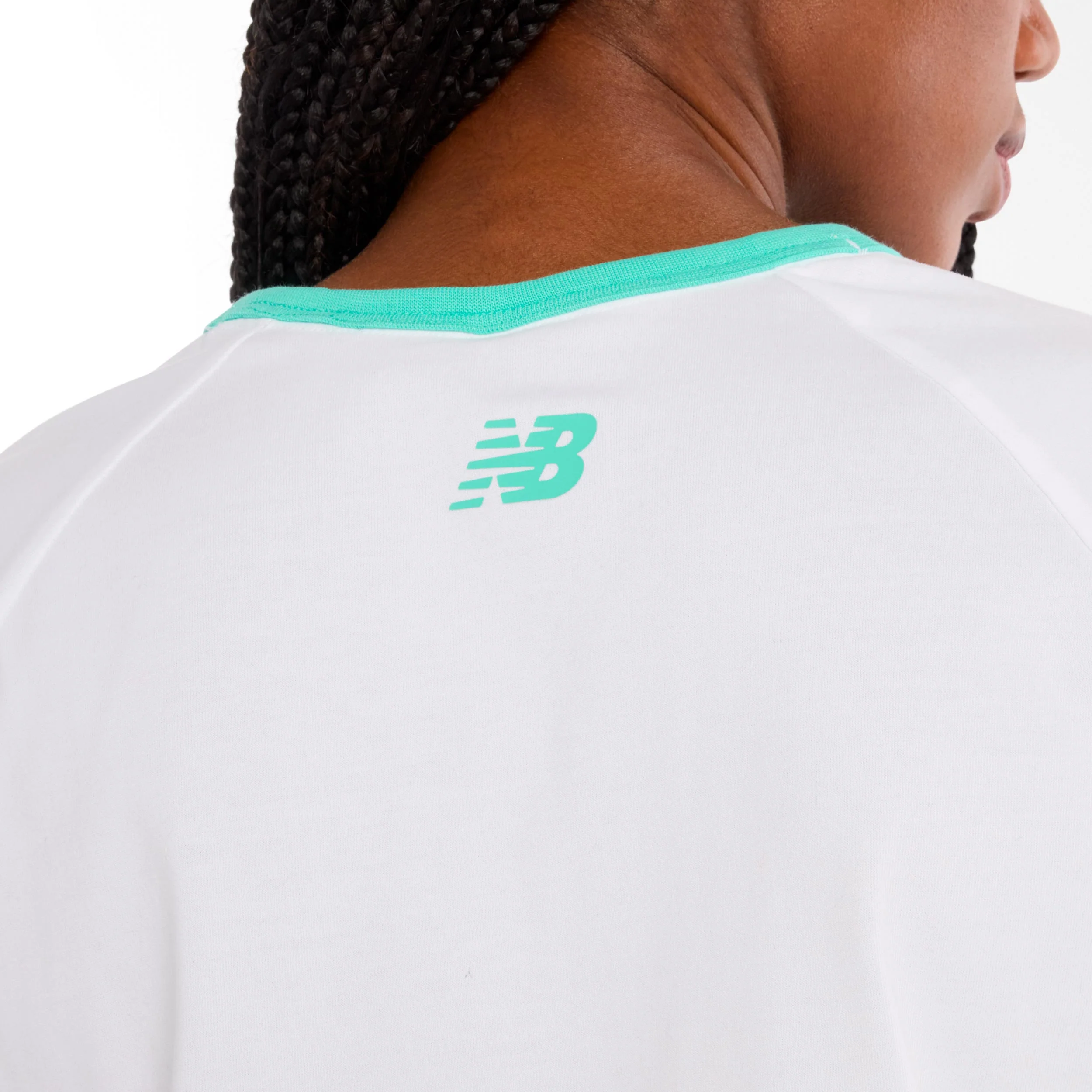 Tennis Practice T-shirt Damer-vit, grön - Image 6