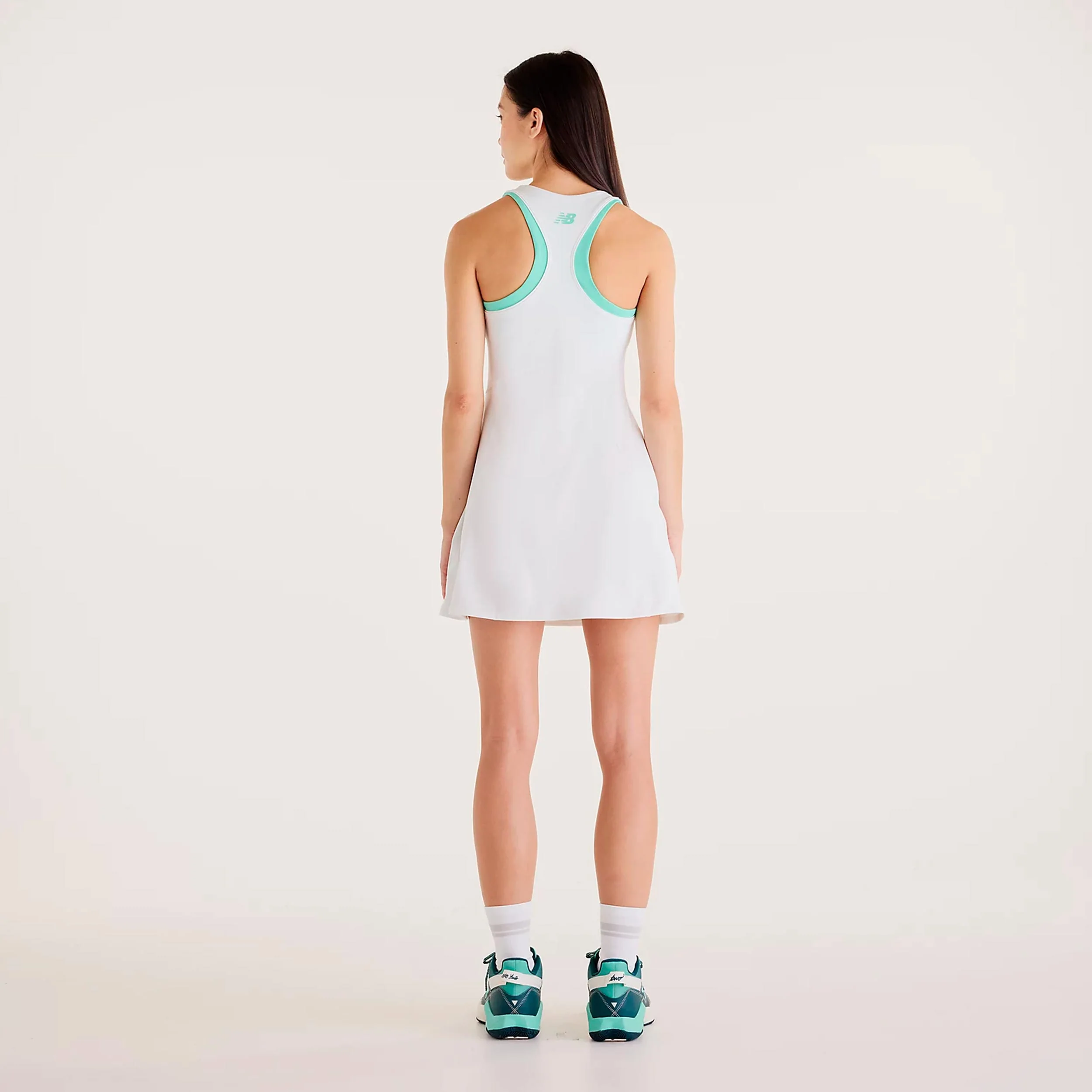 Tournament Dress Klänning Damer-vit, grön - Image 2