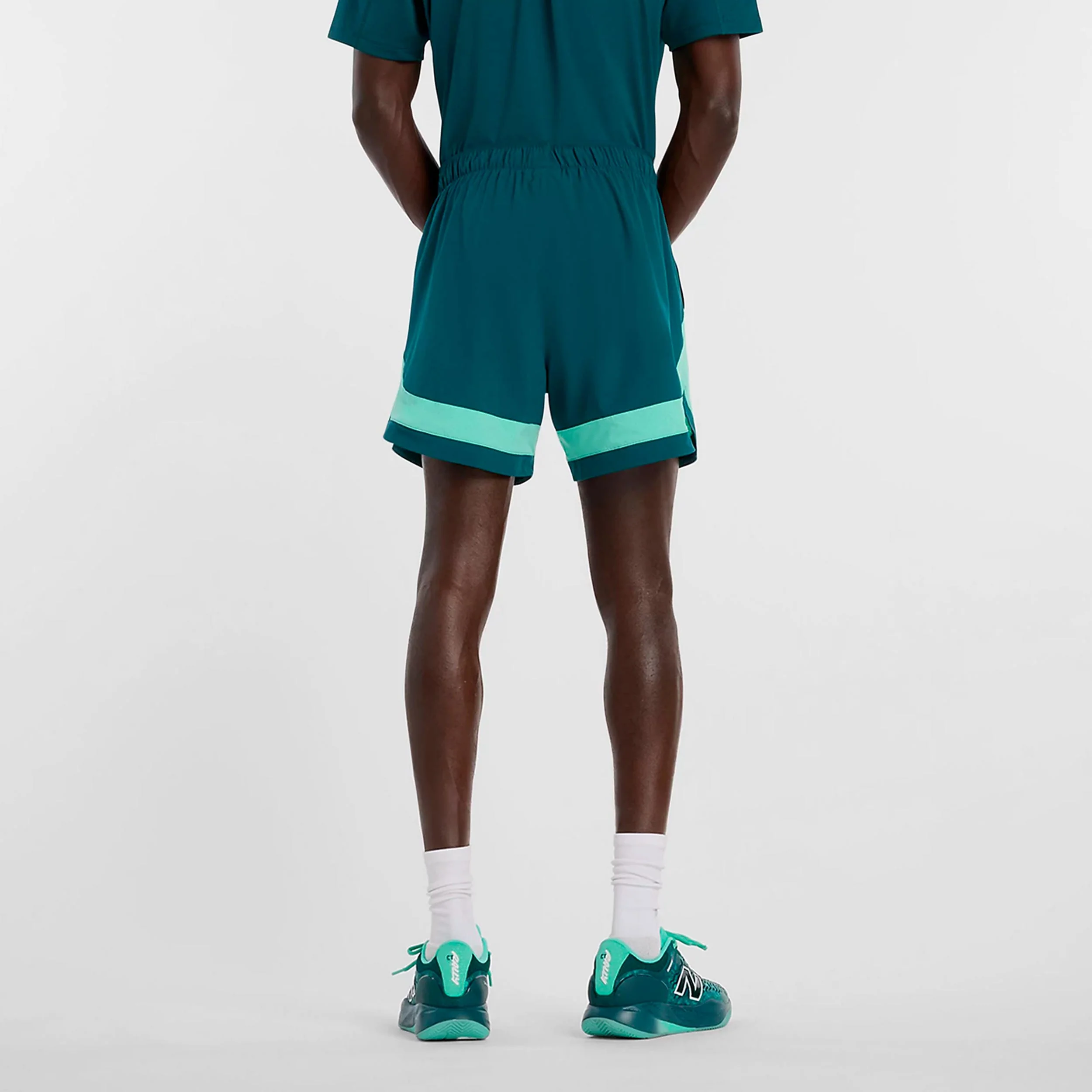 Tournament Novelty Shorts Herrar-petrol, vit - Image 2