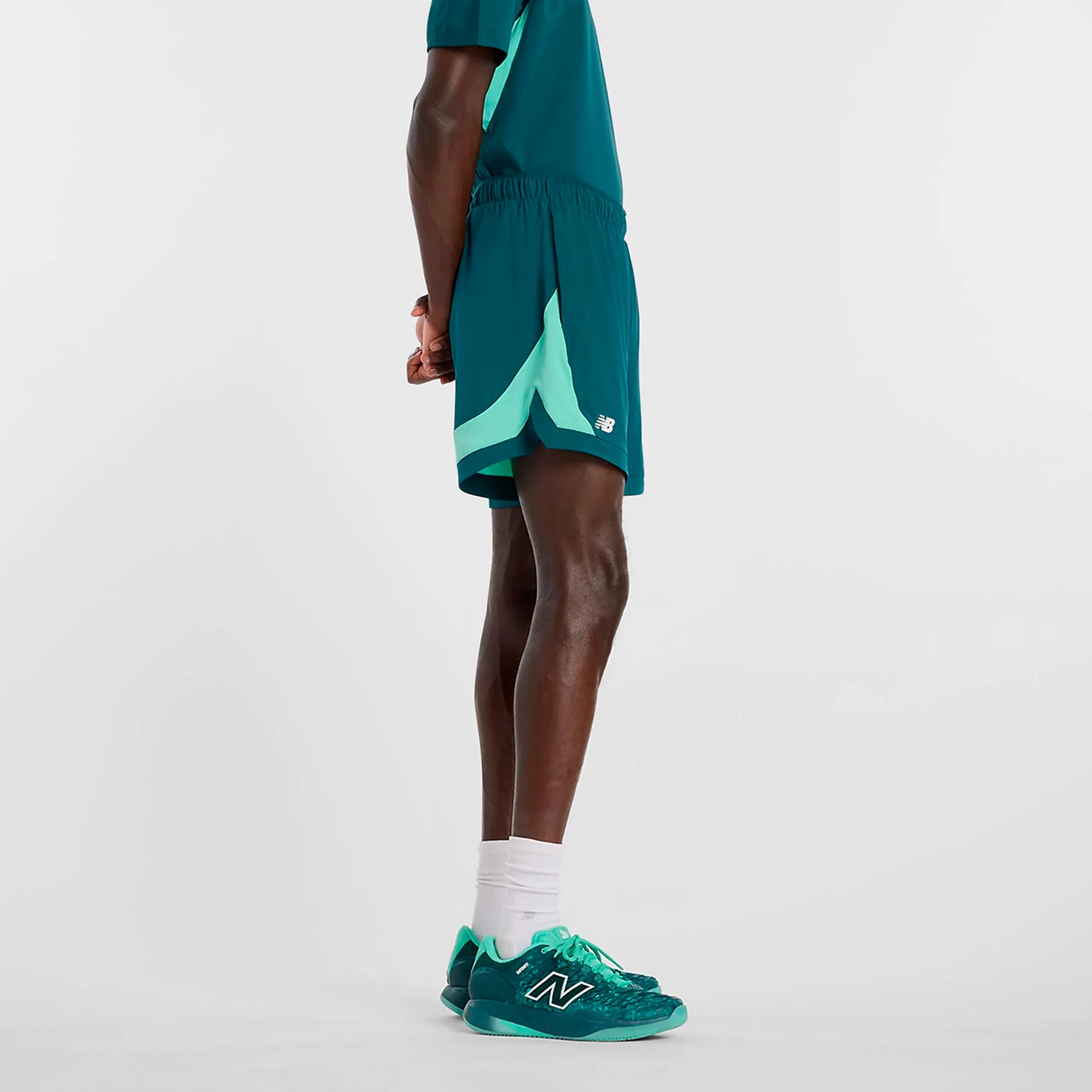 Tournament Novelty Shorts Herrar-petrol, vit - Image 3