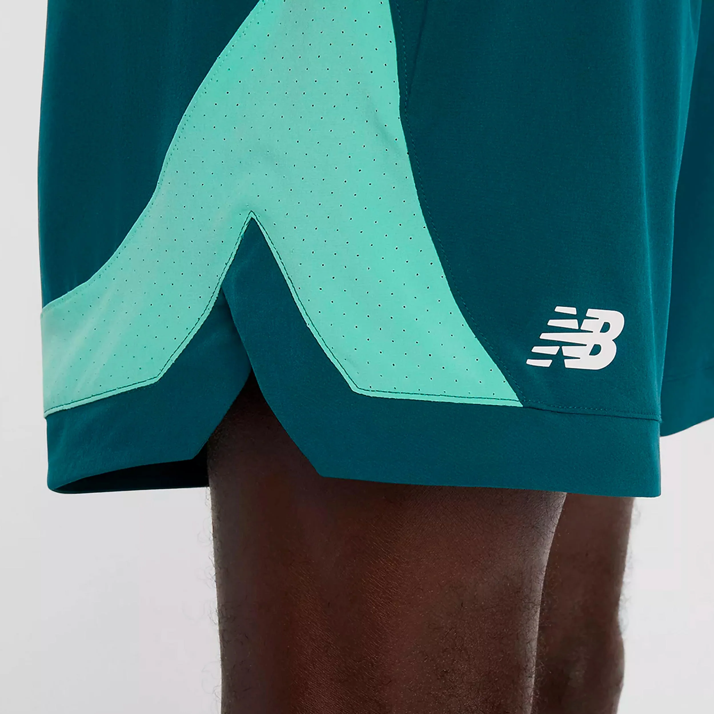 Tournament Novelty Shorts Herrar-petrol, vit - Image 4