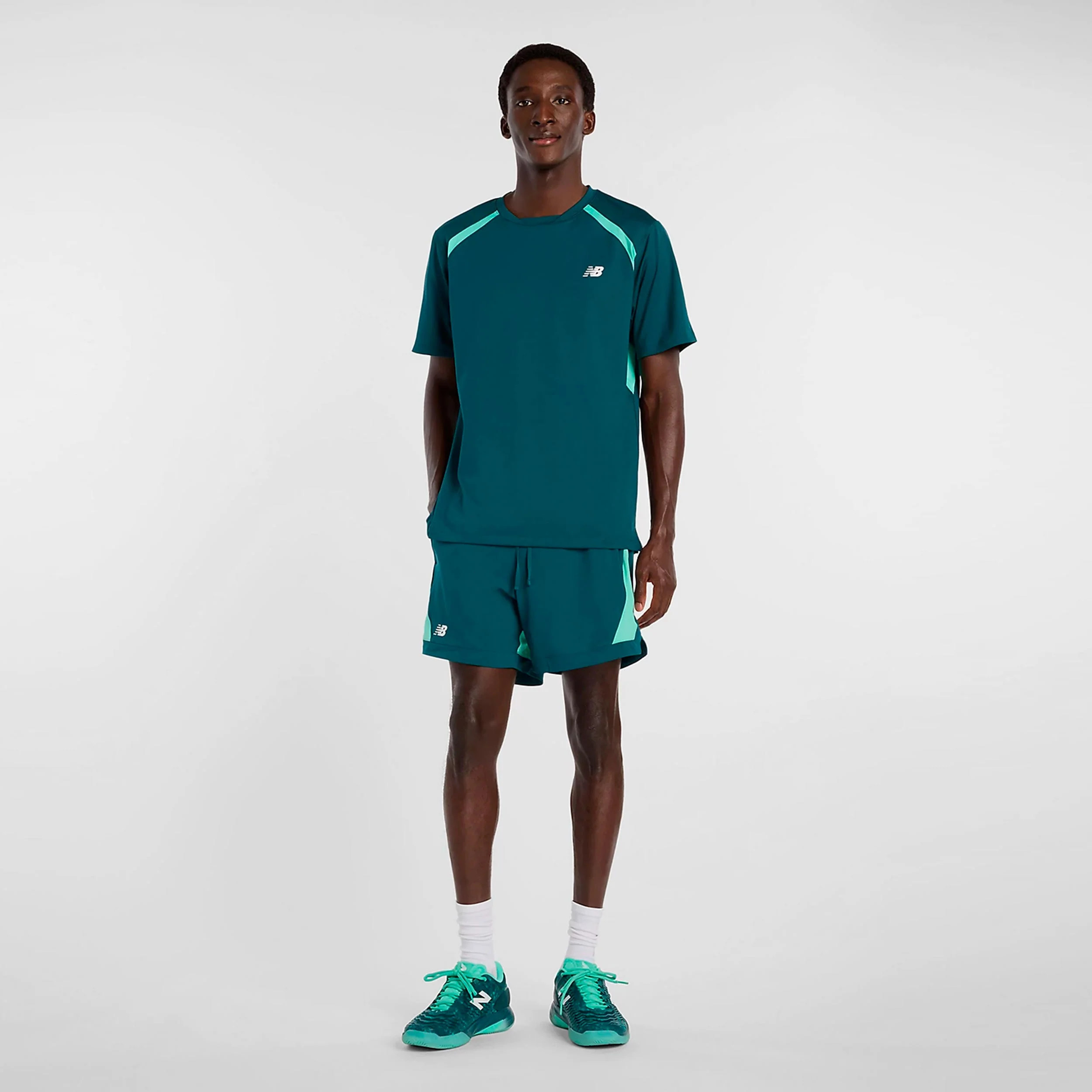 Tournament Novelty Shorts Herrar-petrol, vit - Image 7