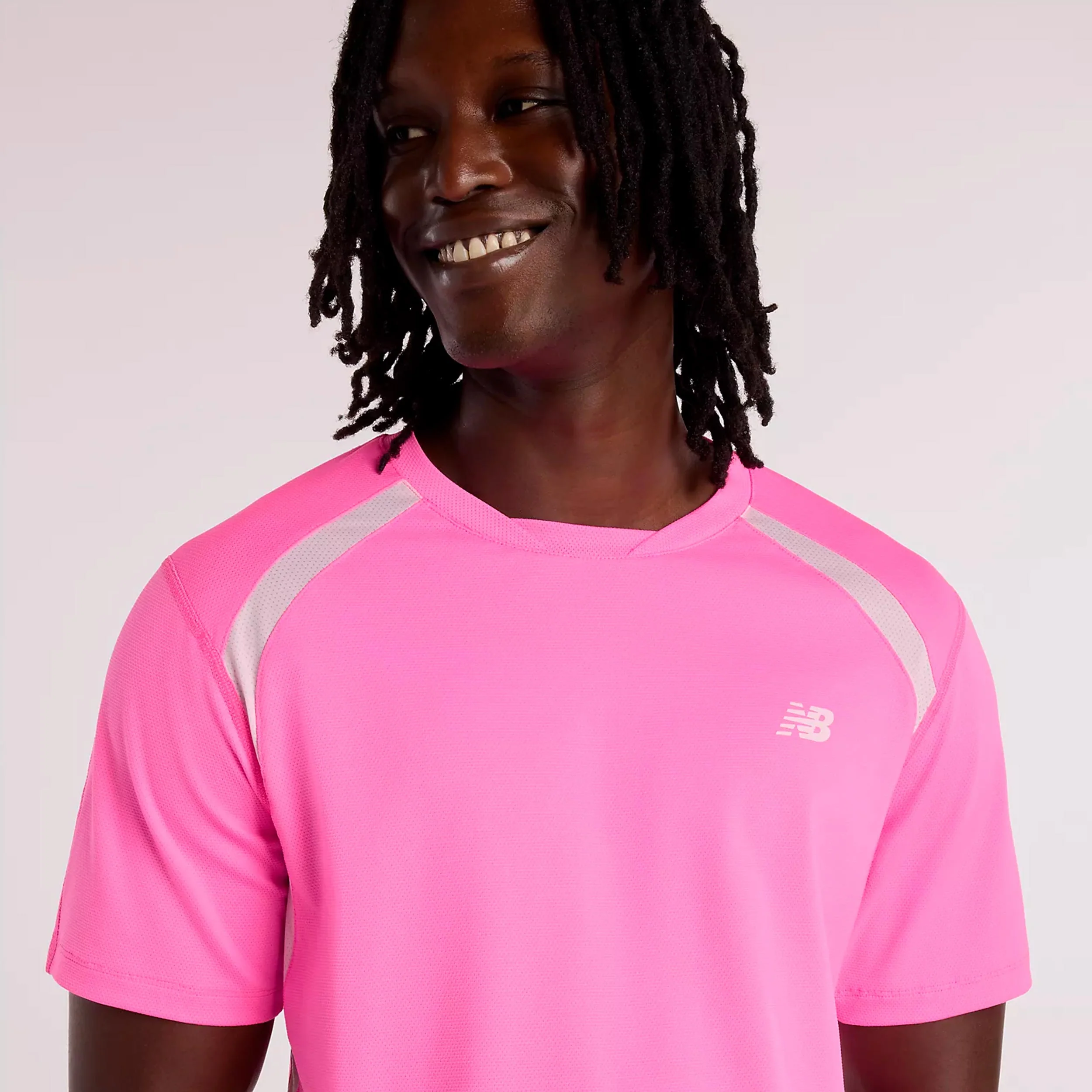 Tournament Novelty T-shirt Herrar-pink, vit - Image 3