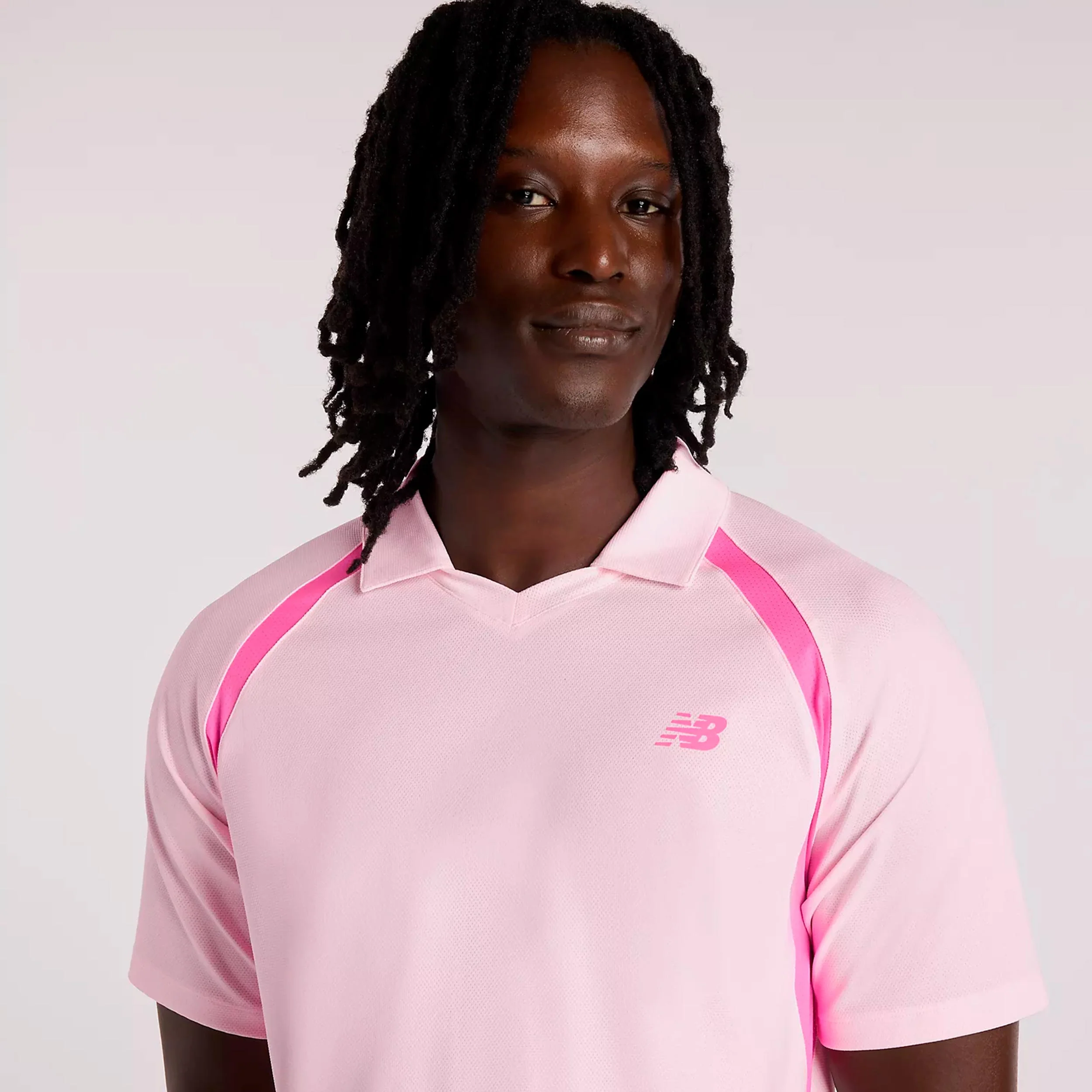 Tournament T-shirt Herrar-rosa, vit - Image 3