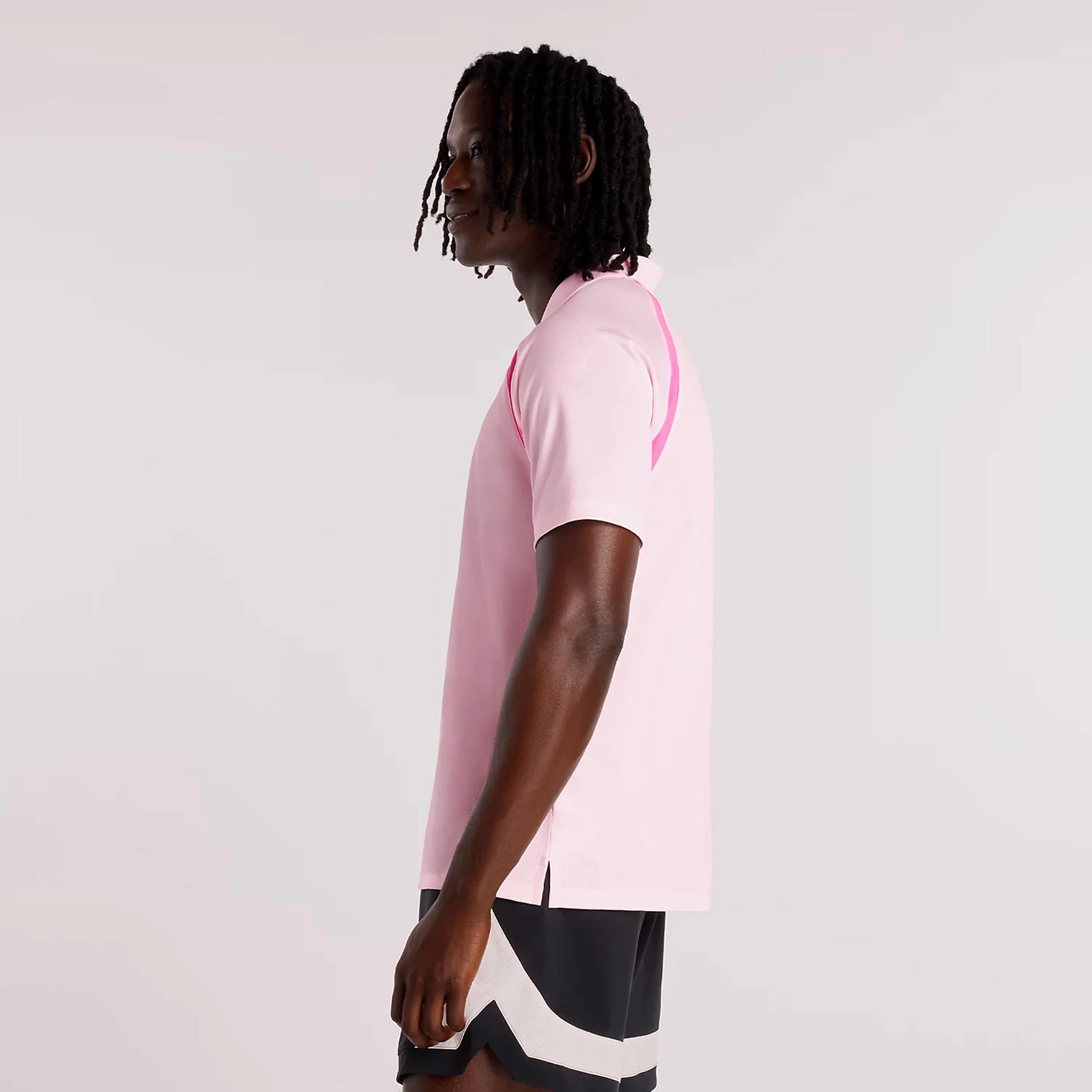 Tournament T-shirt Herrar-rosa, vit - Image 4