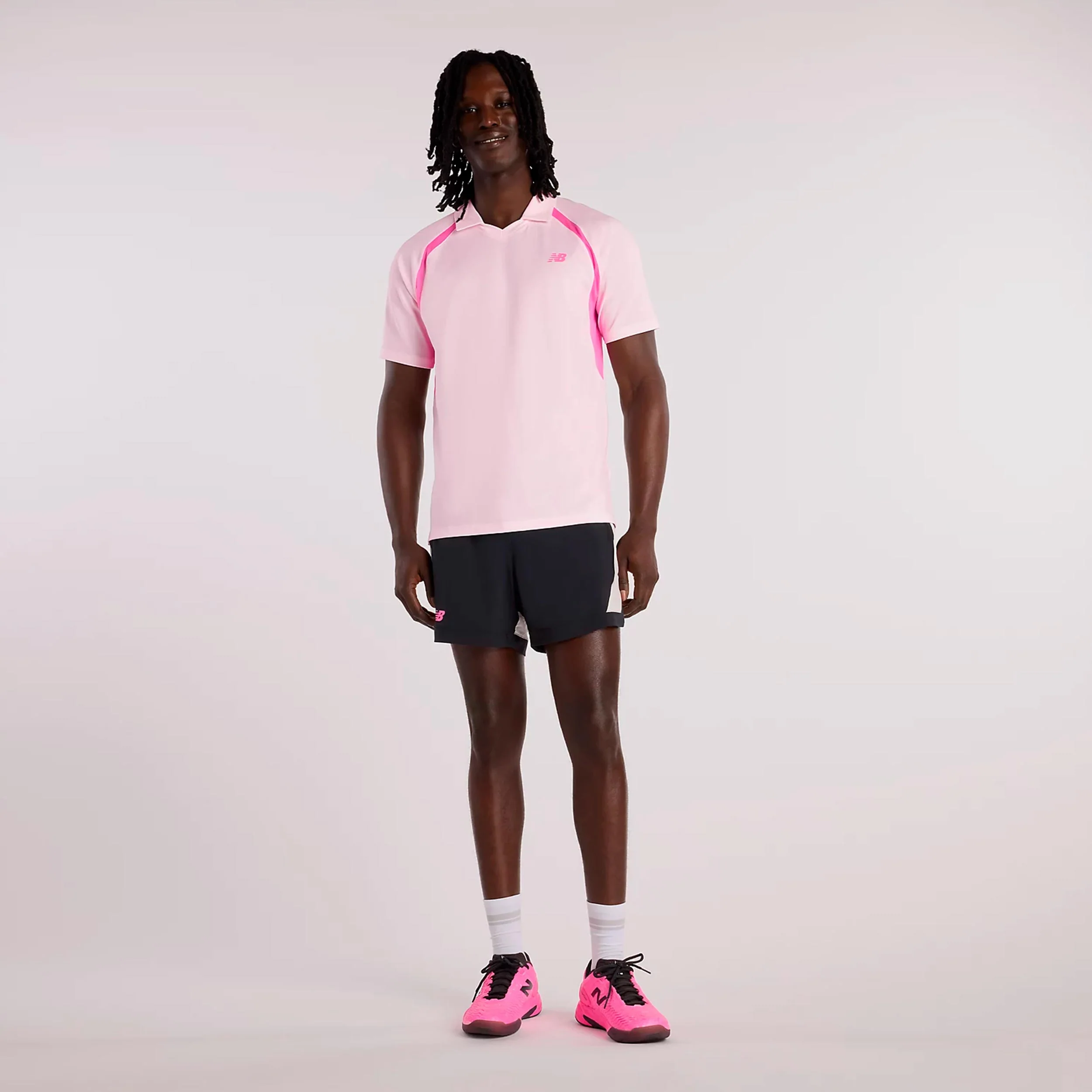 Tournament T-shirt Herrar-rosa, vit - Image 7