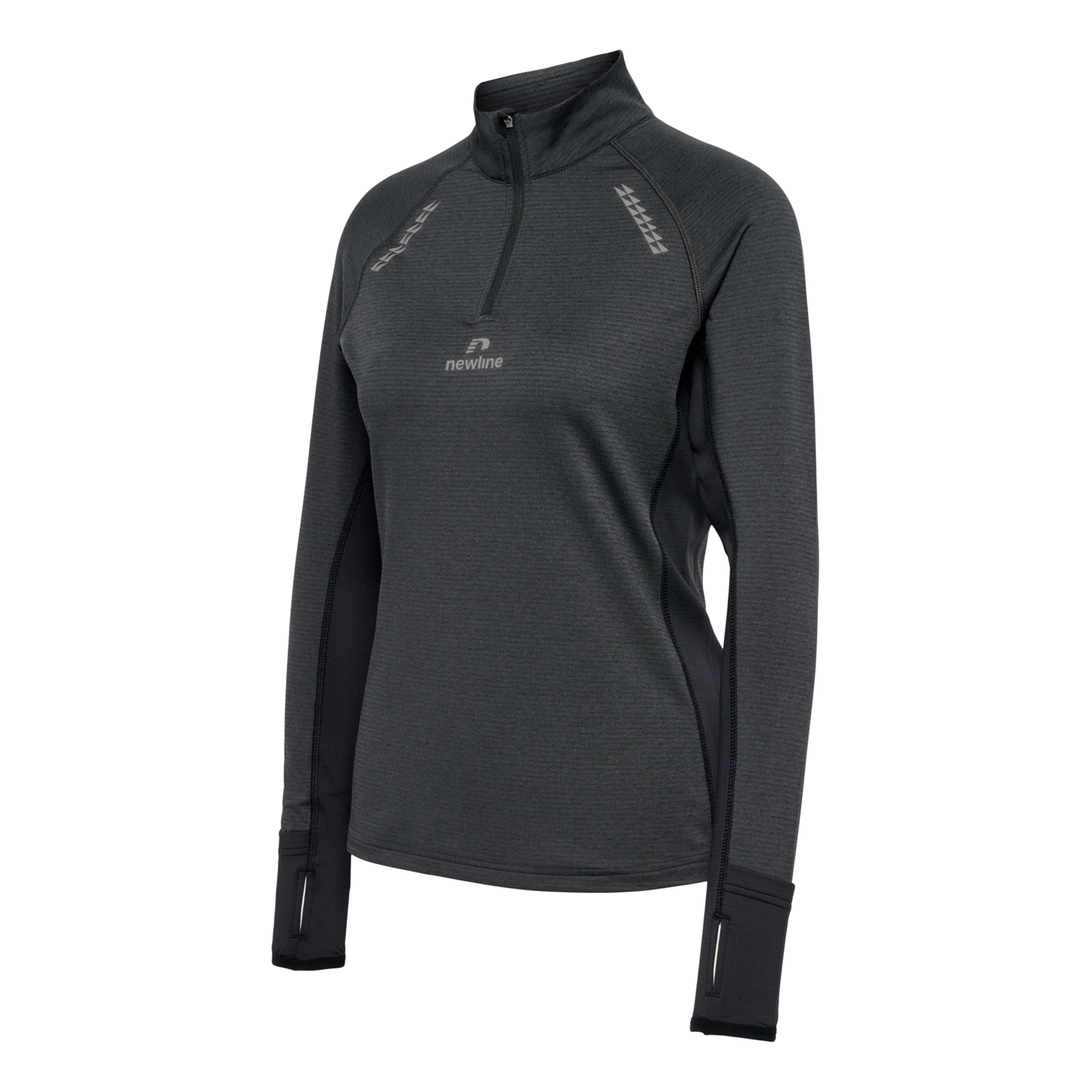 Mesa Half-Zip Löpningstopp Damer-Svart - Image 2