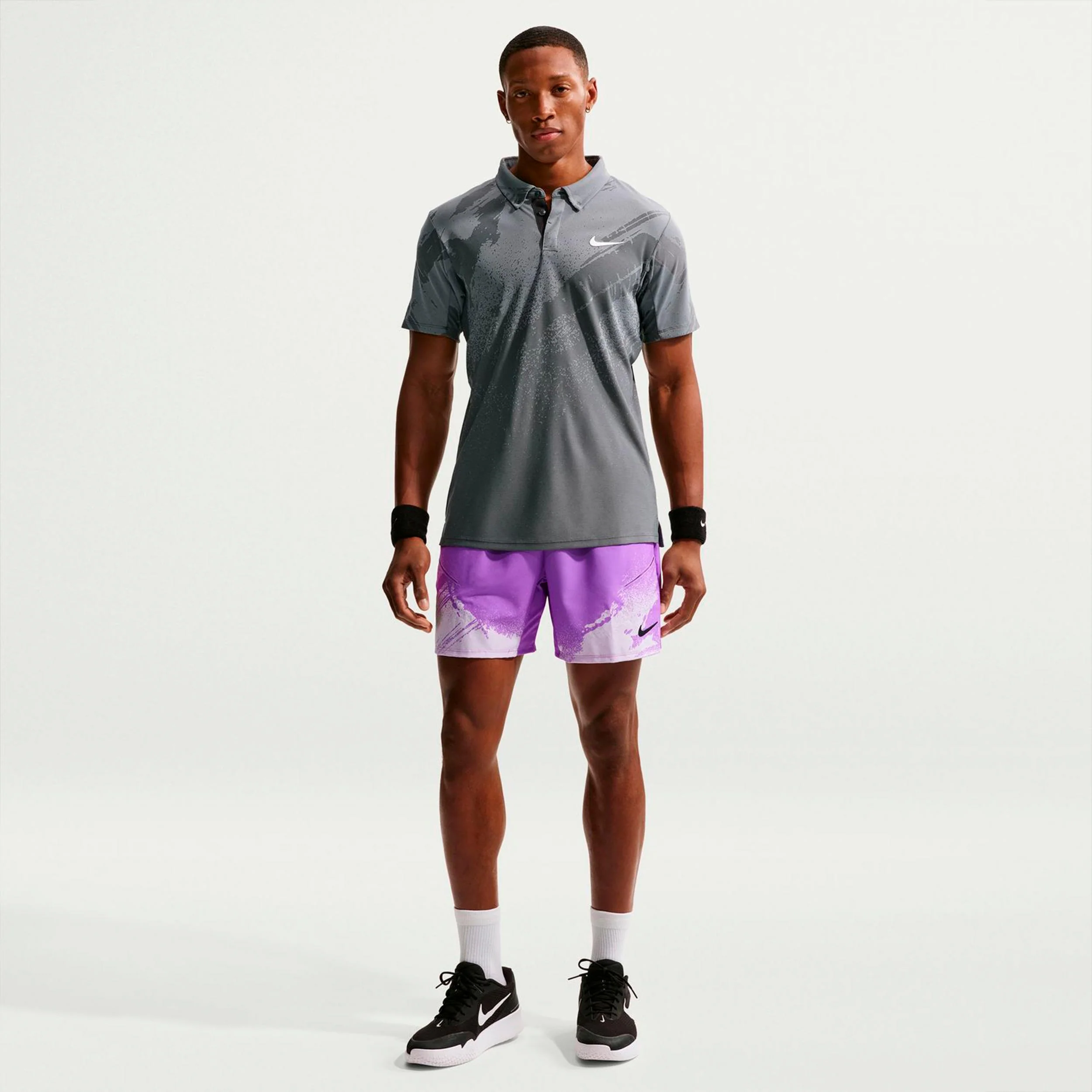 Carlos Alcaraz Court Dri-Fit Slam Shorts Herrar - lila - Image 2