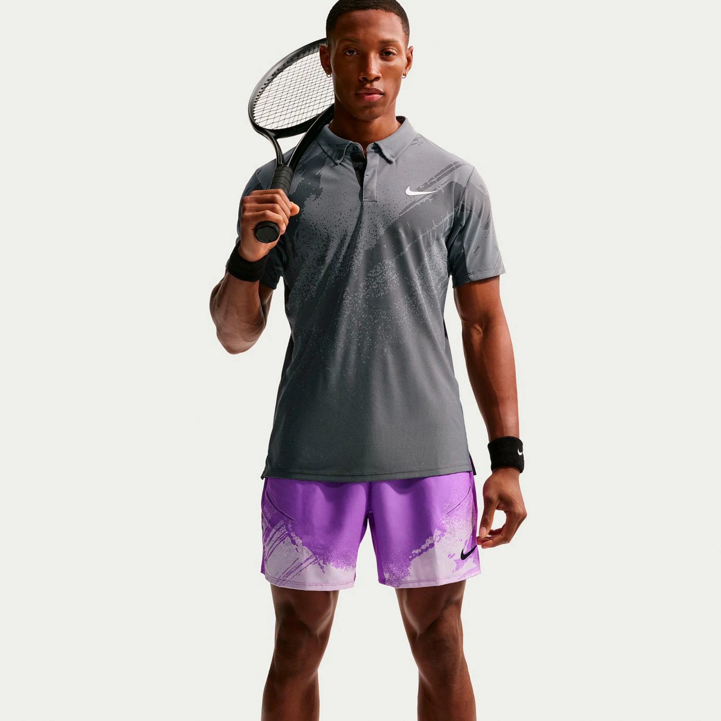 Carlos Alcaraz Court Dri-Fit Slam Shorts Herrar - lila - Image 4
