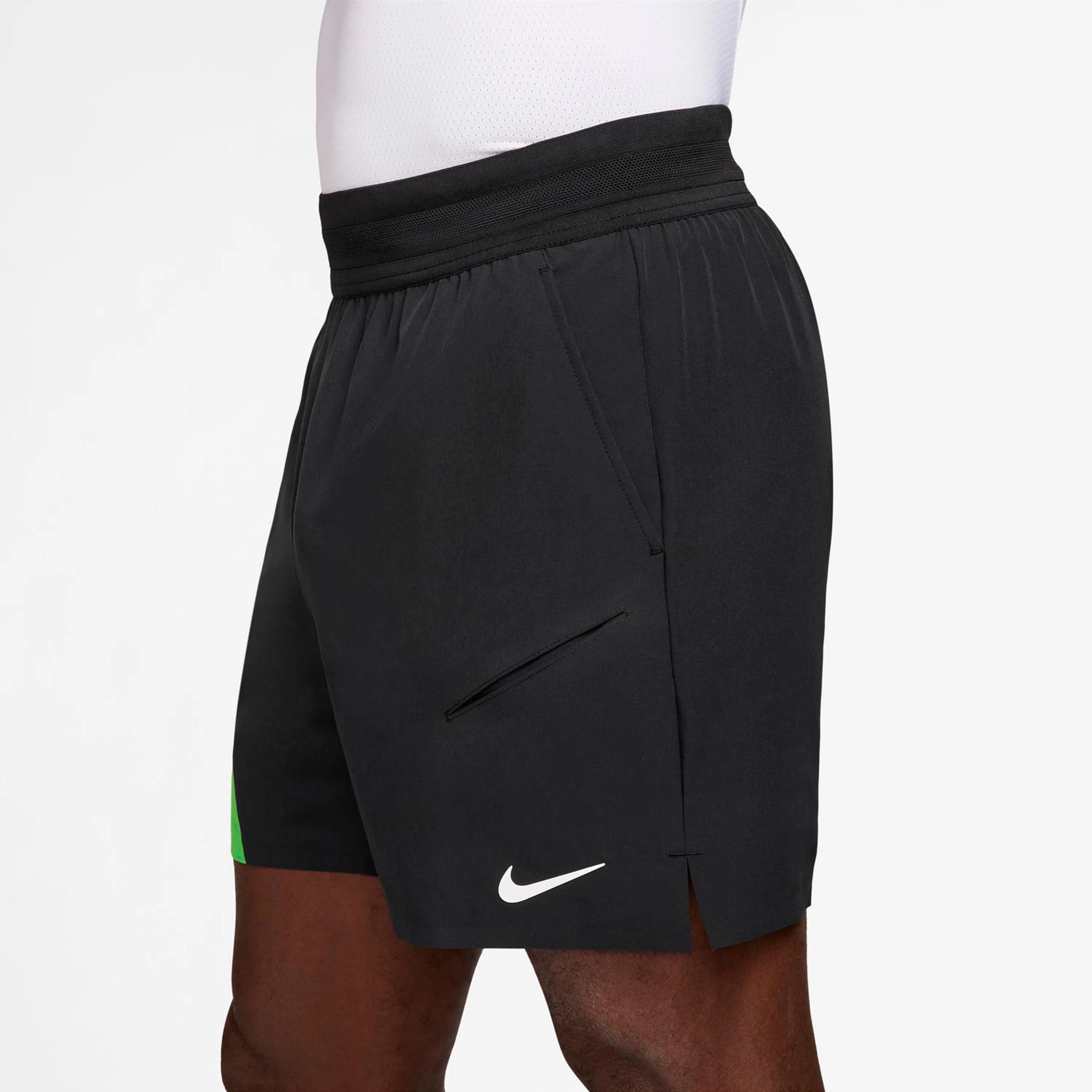 Carlos Alcaraz Court Dri-Fit Slam Shorts Herrar-svart, grön - Image 3